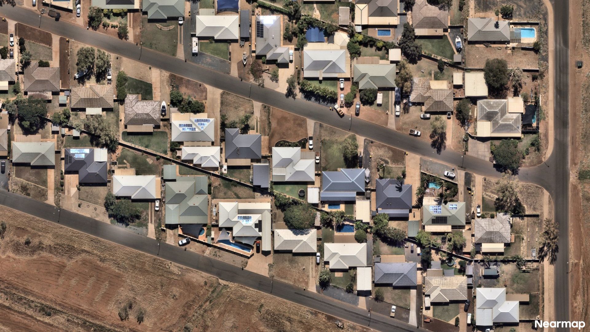 Vertical aerial view