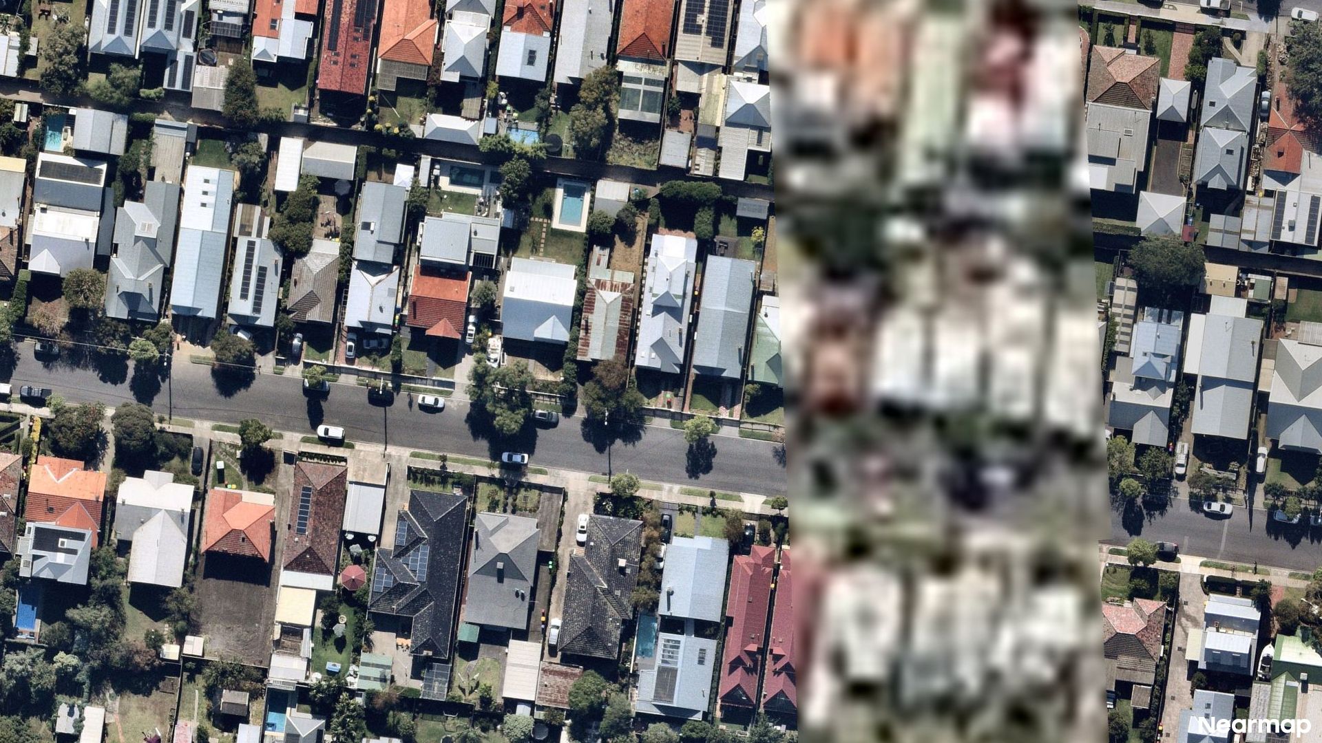 Vertical aerial view
