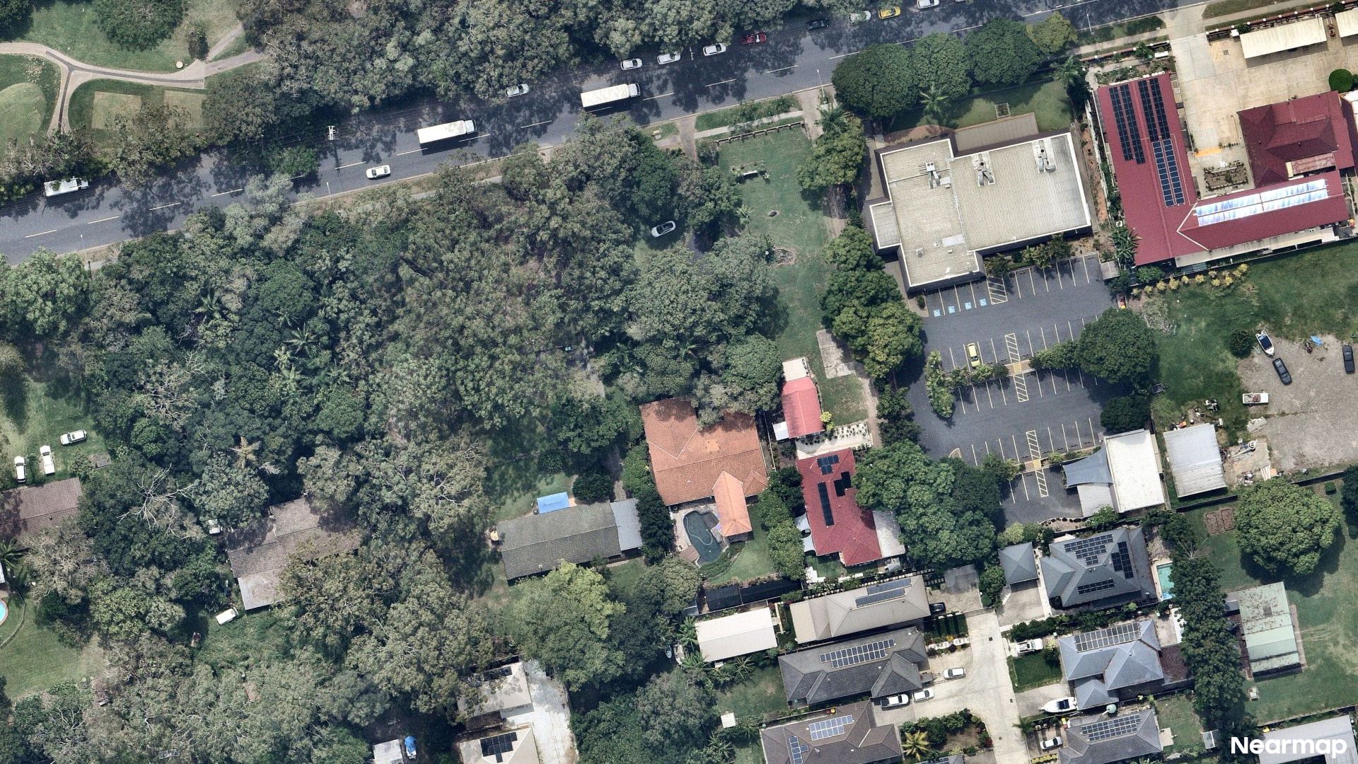 Vertical aerial view
