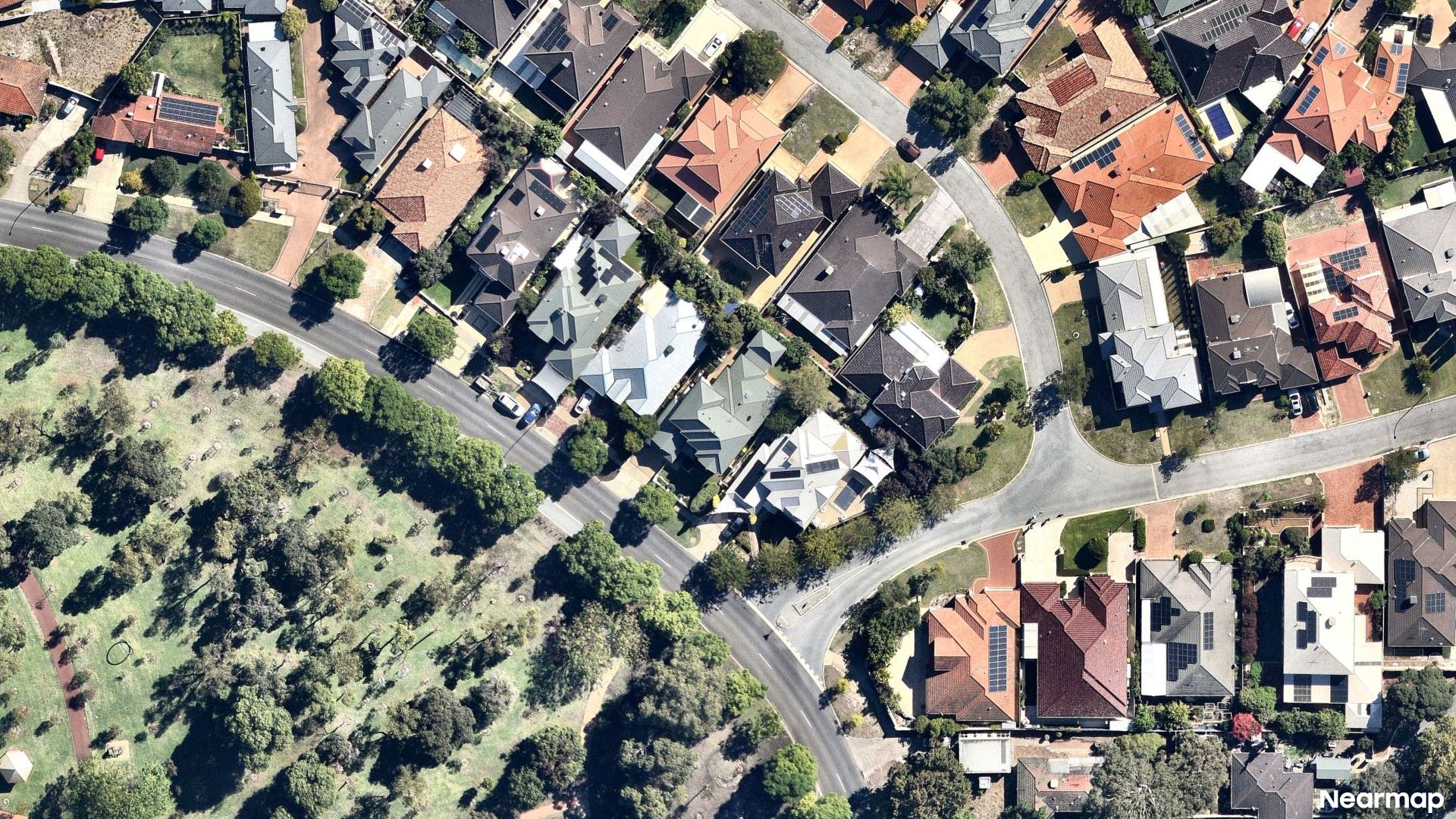 Vertical aerial view