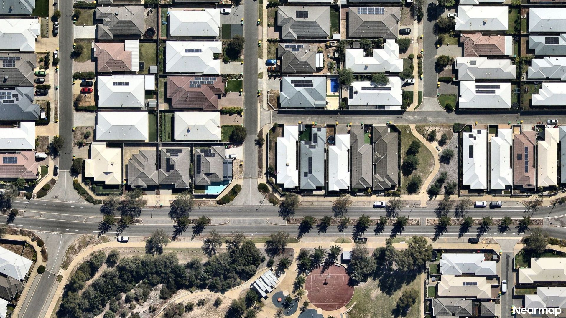 Vertical aerial view