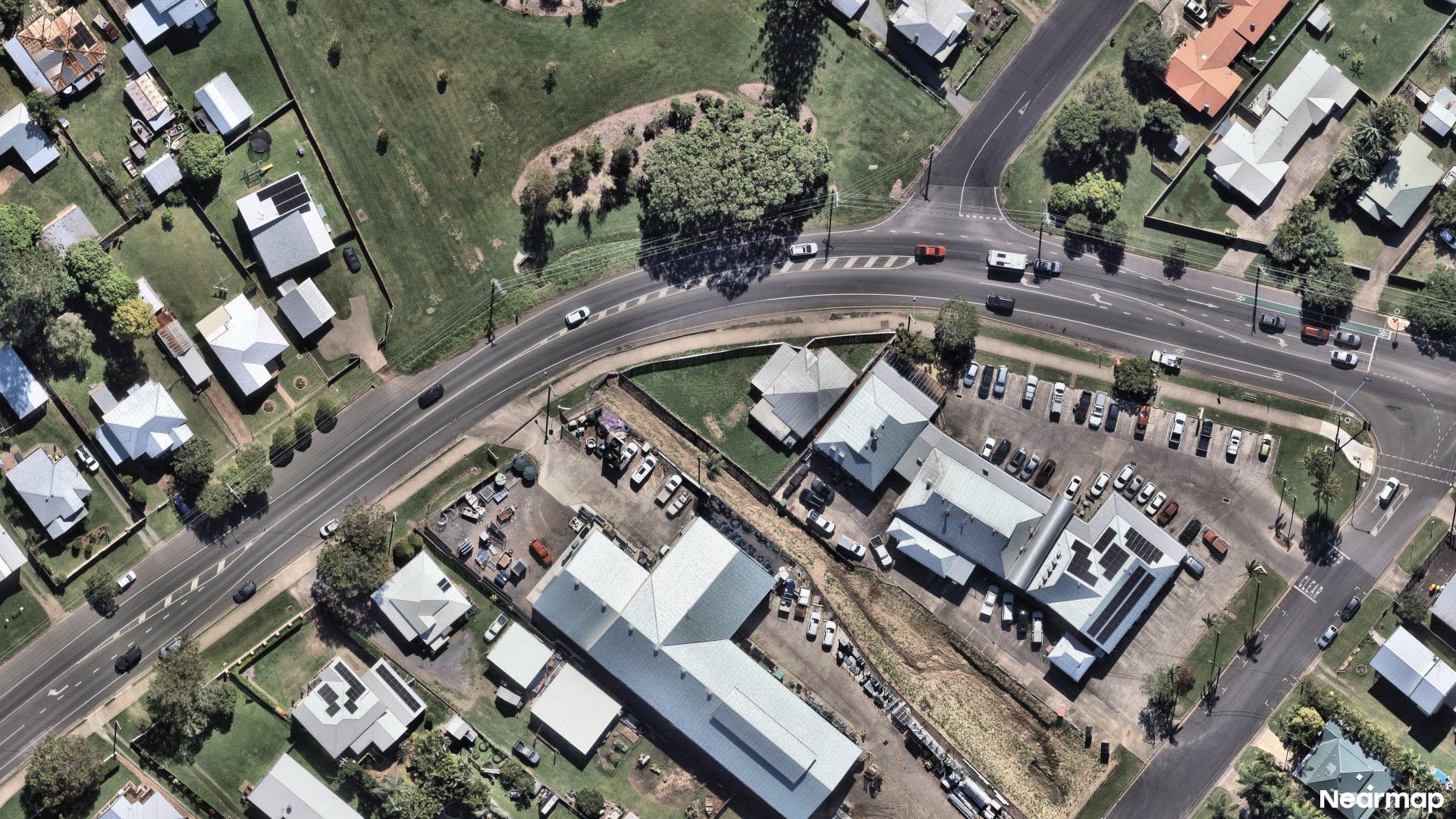 Vertical aerial view