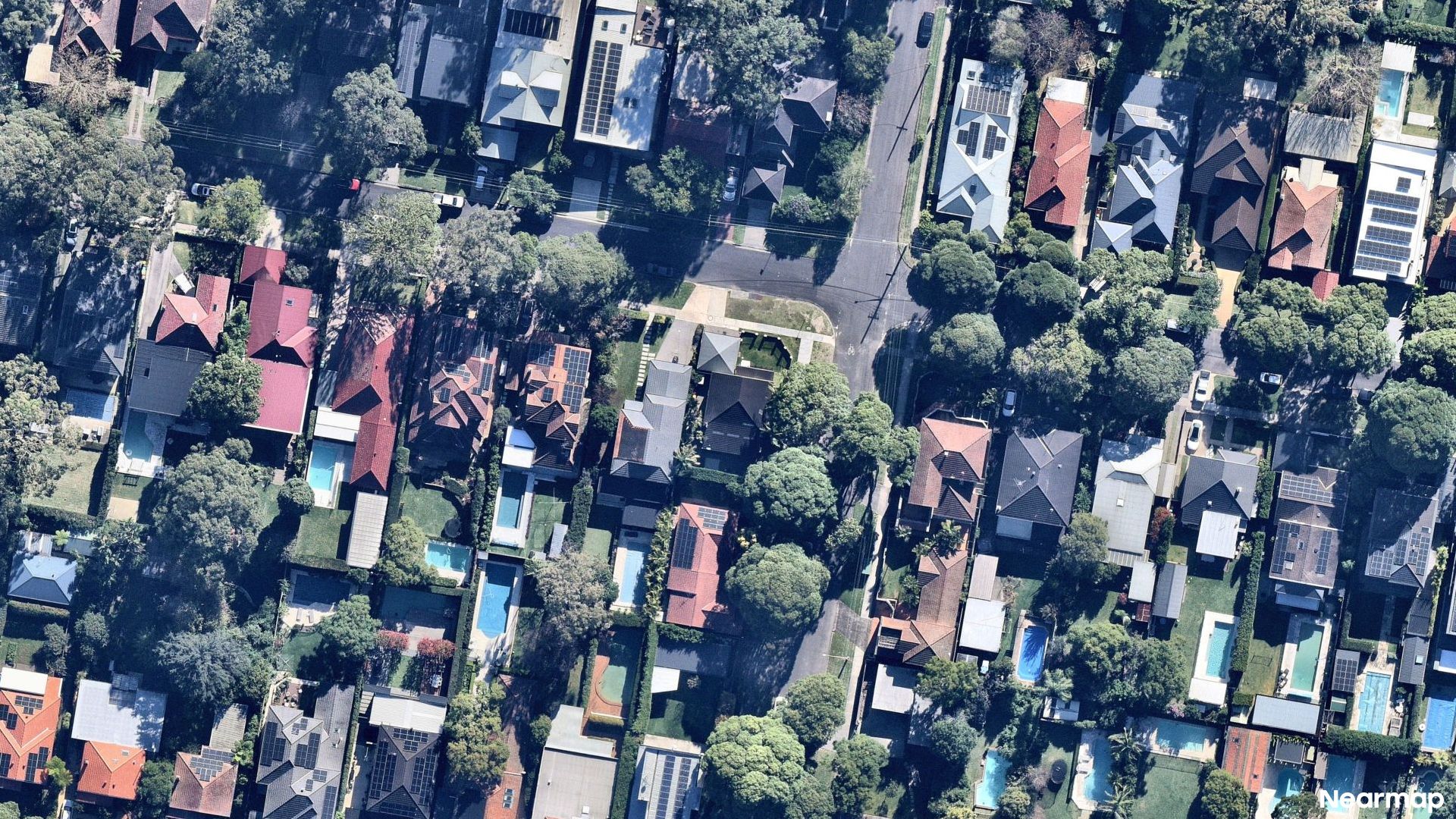 Vertical aerial view