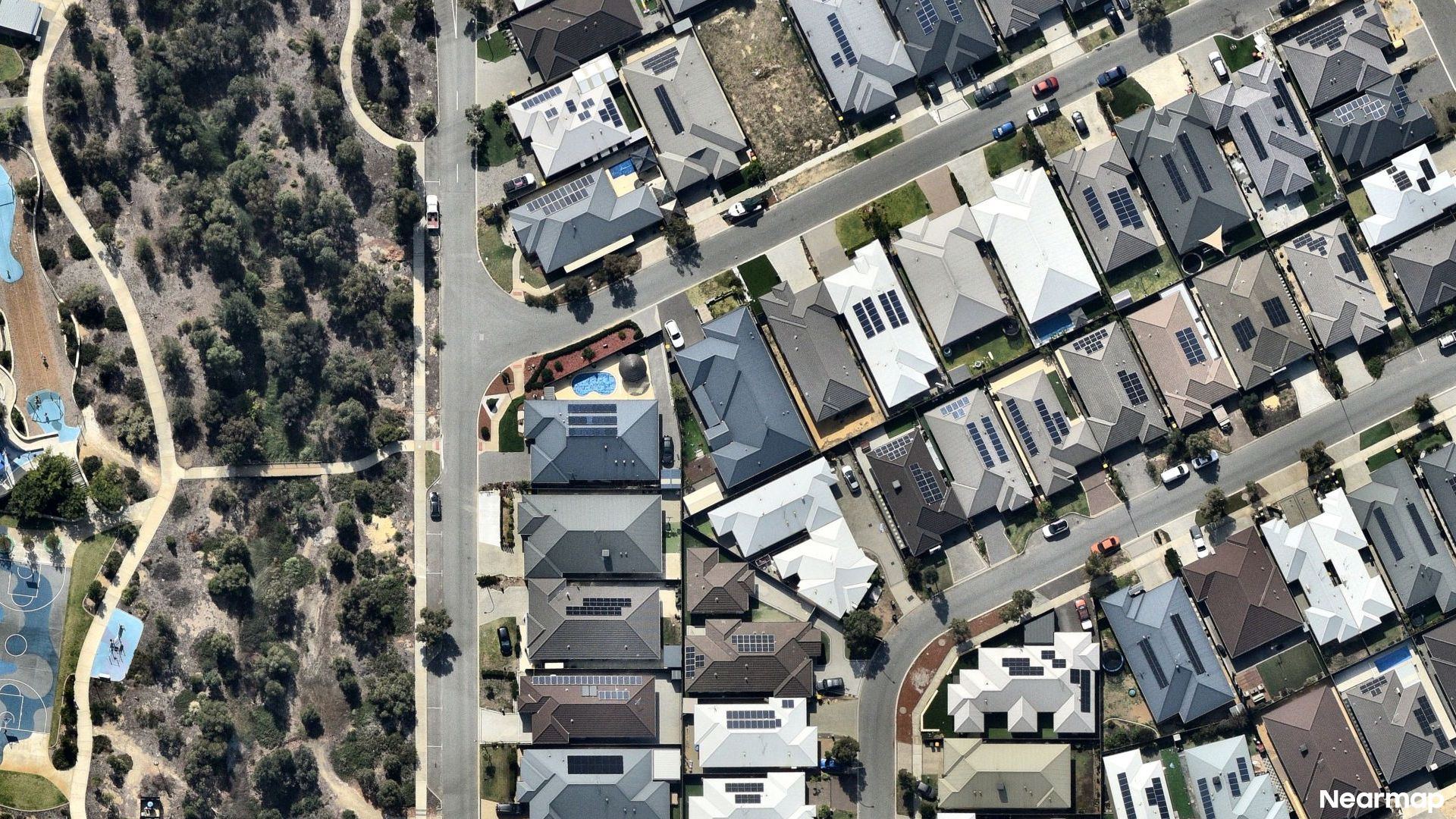 Vertical aerial view