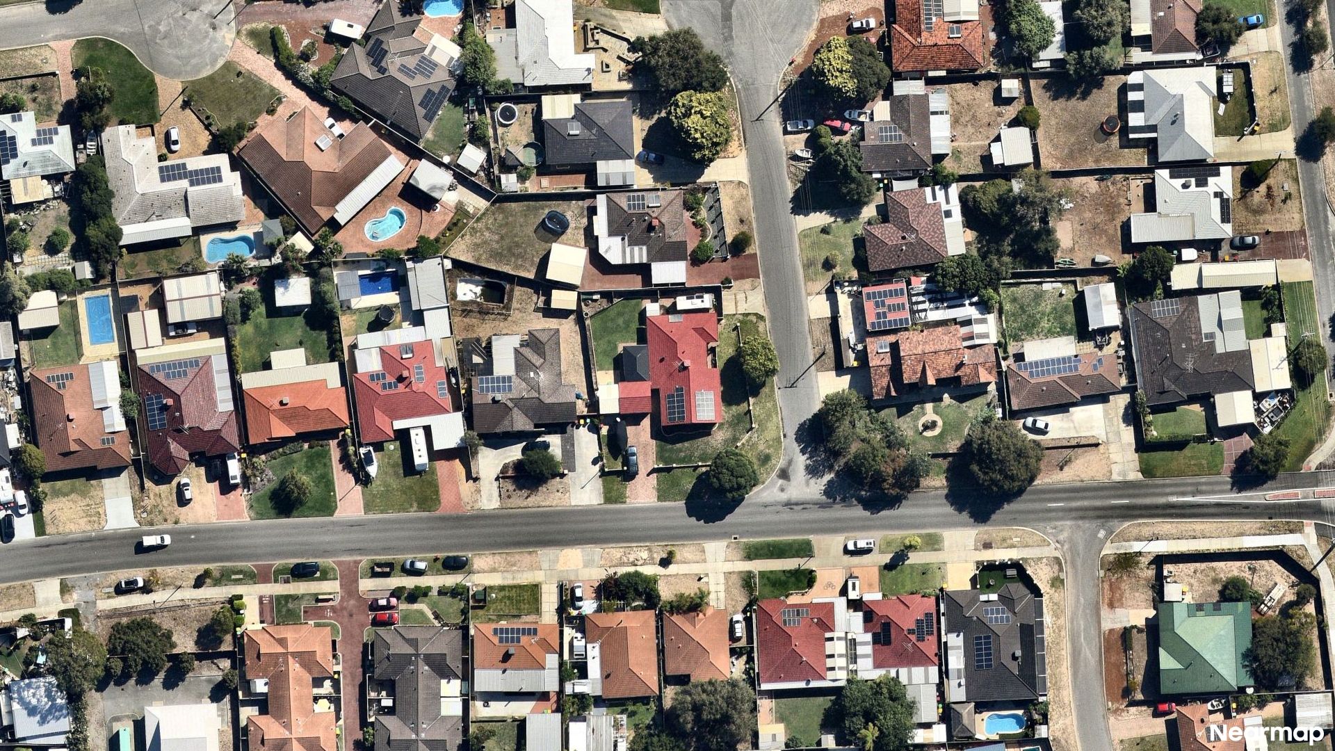 Vertical aerial view