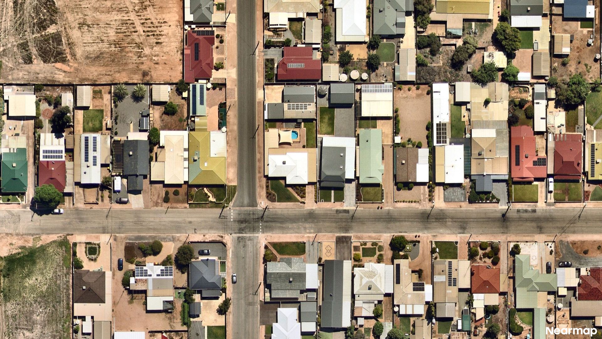 Vertical aerial view