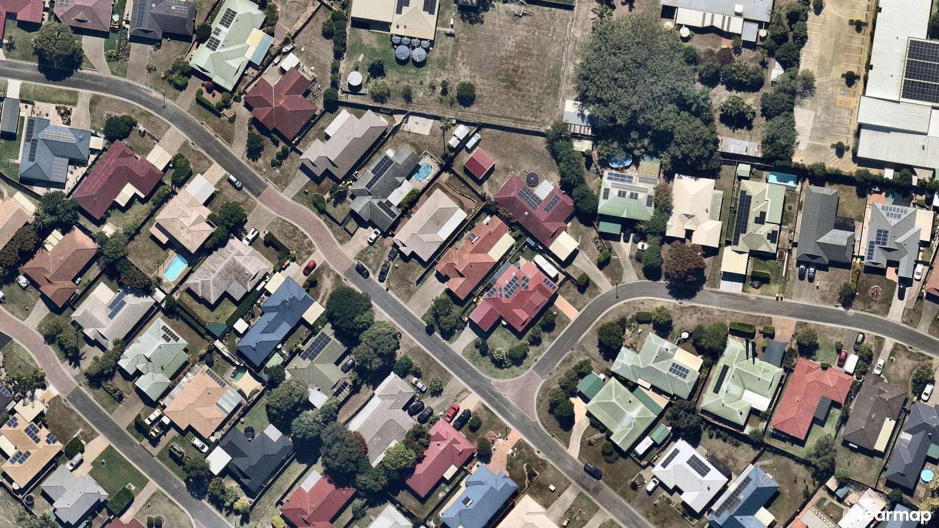Vertical aerial view