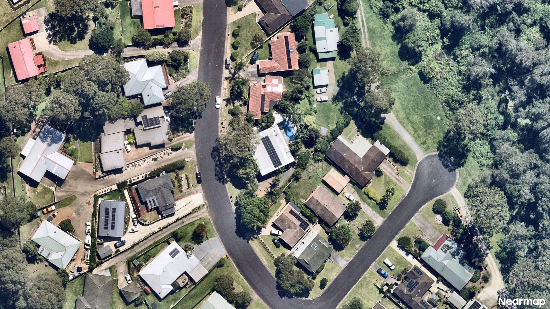Vertical aerial view