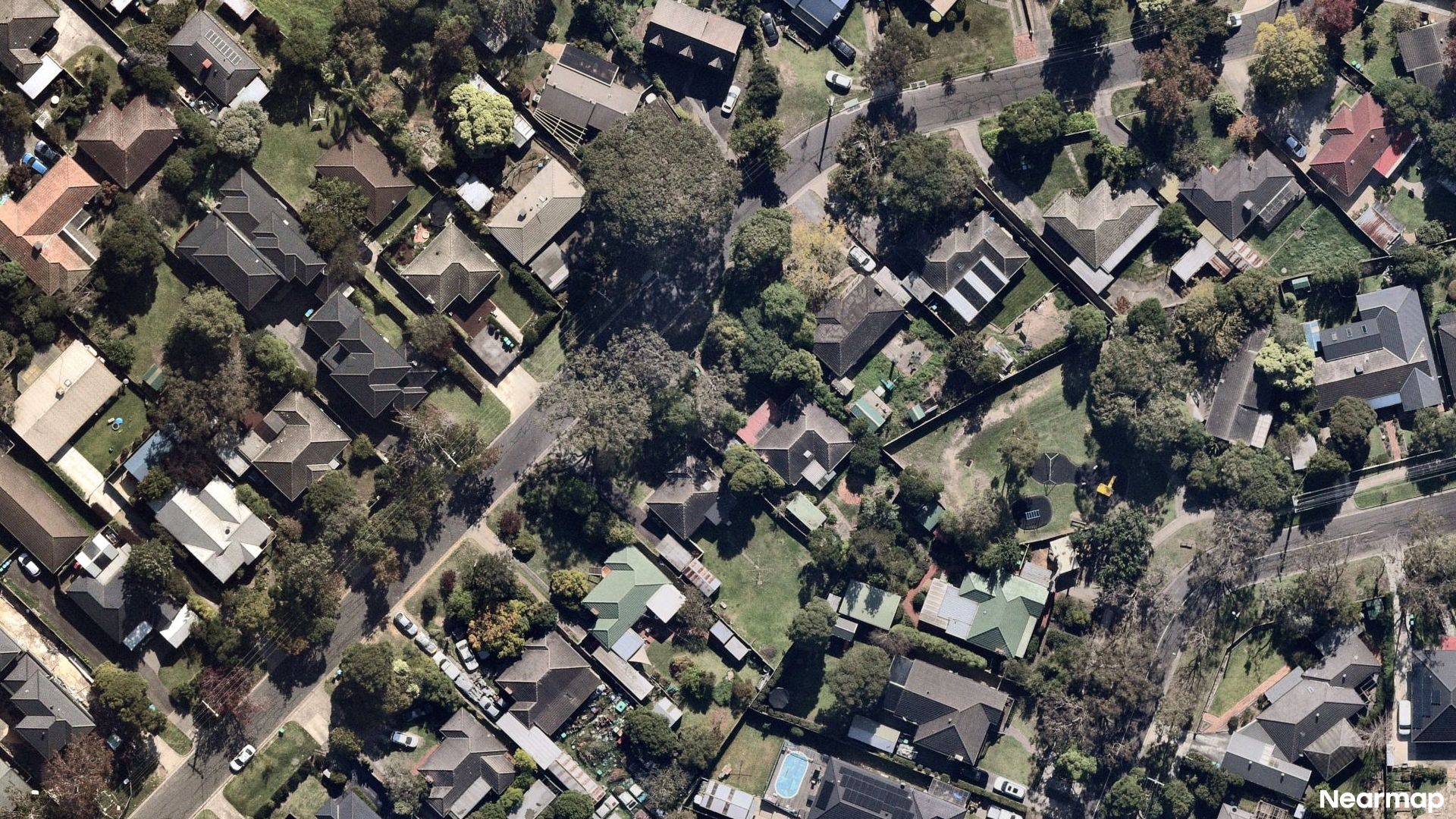 Vertical aerial view