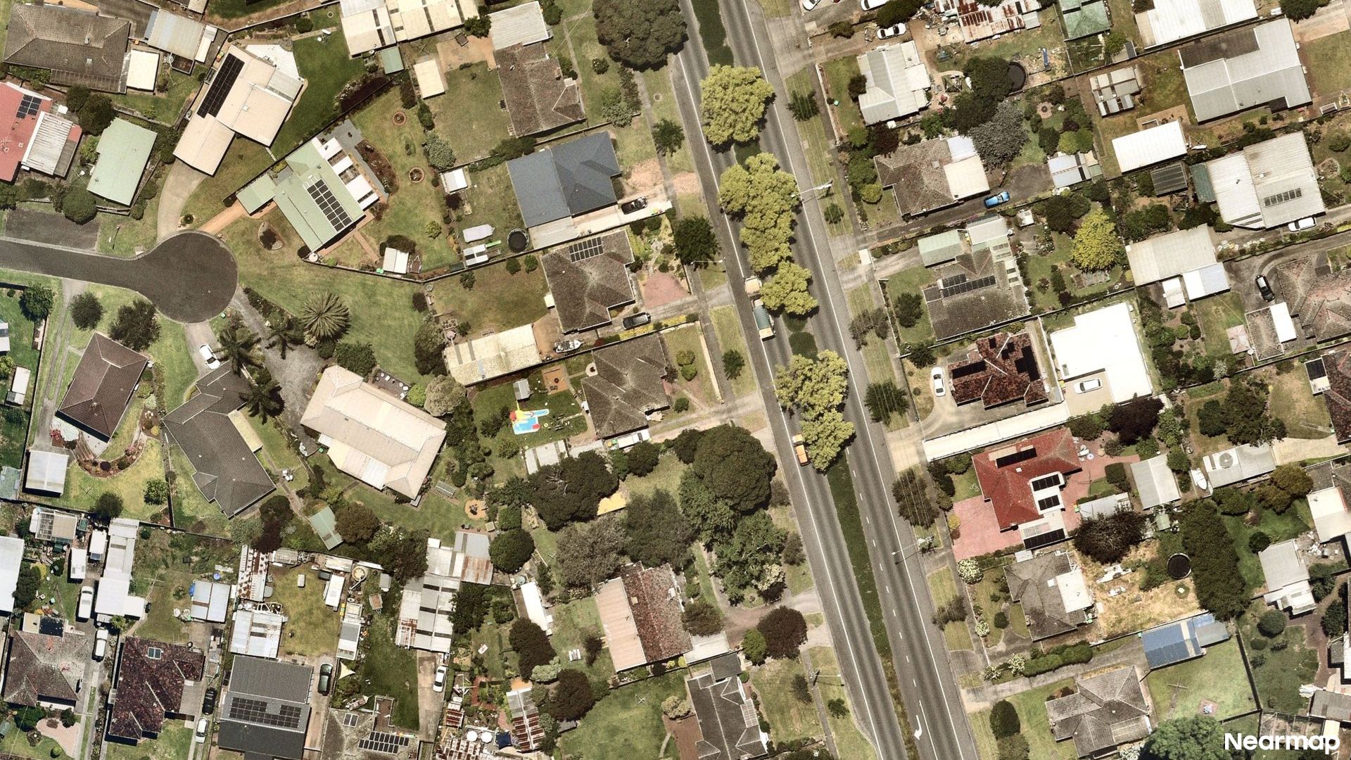 Vertical aerial view