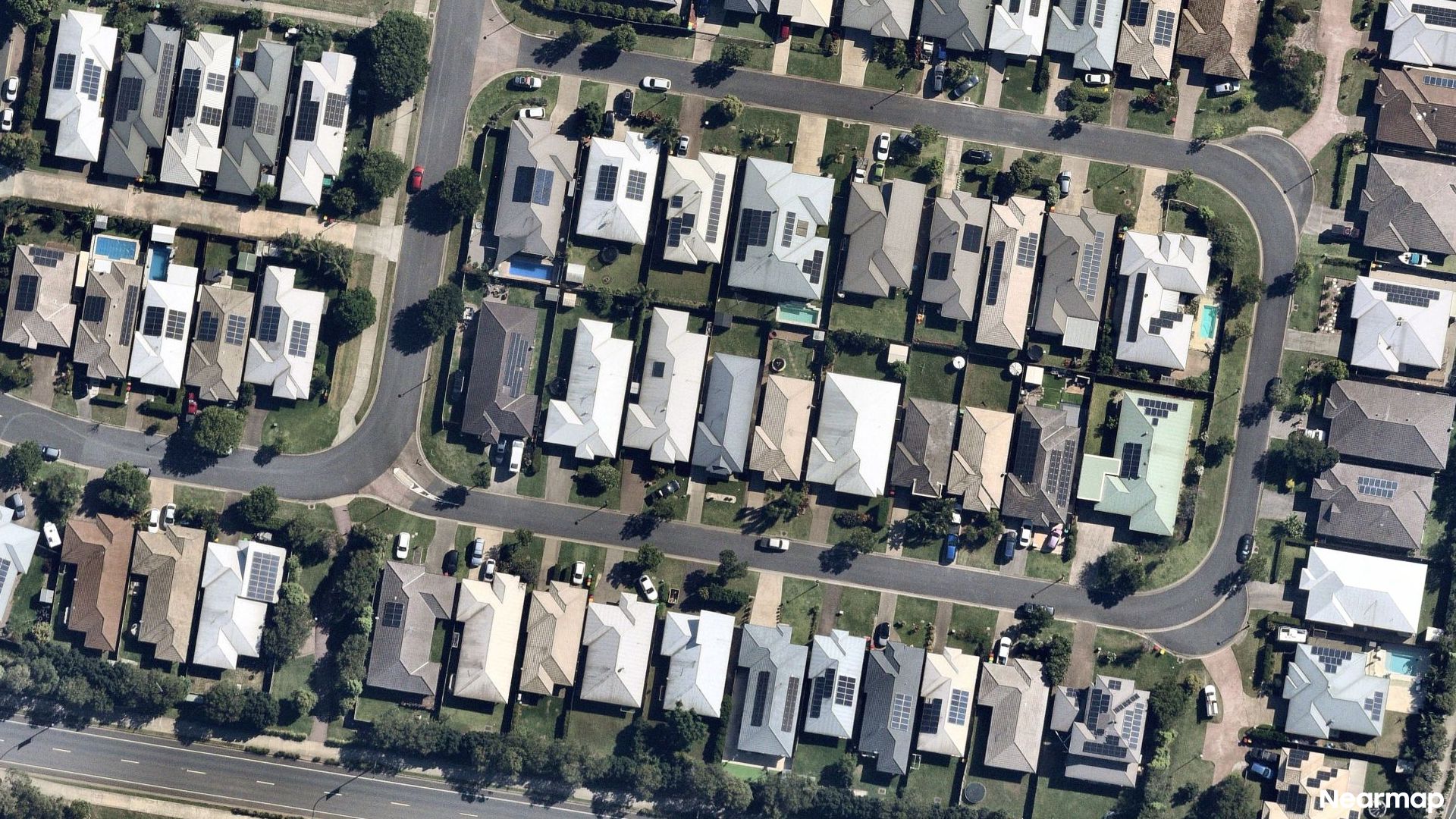 Vertical aerial view