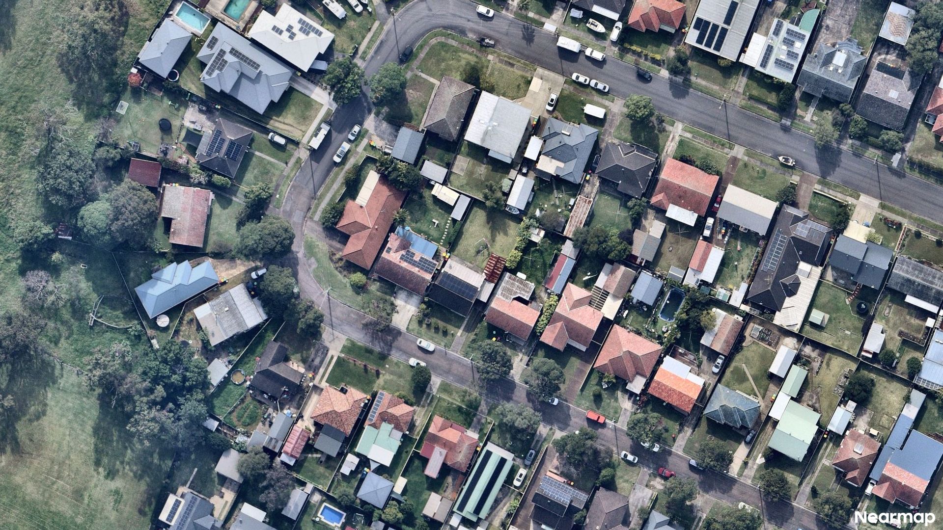 Vertical aerial view