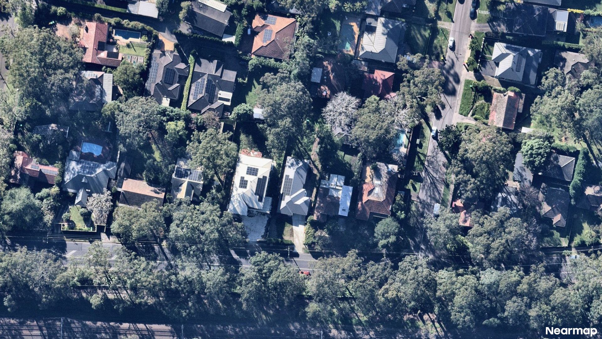 Vertical aerial view