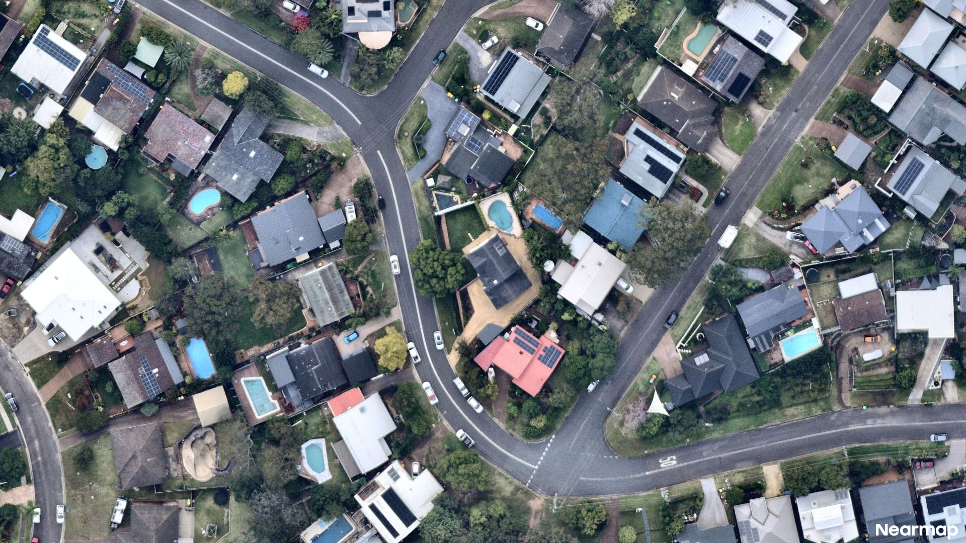 Vertical aerial view
