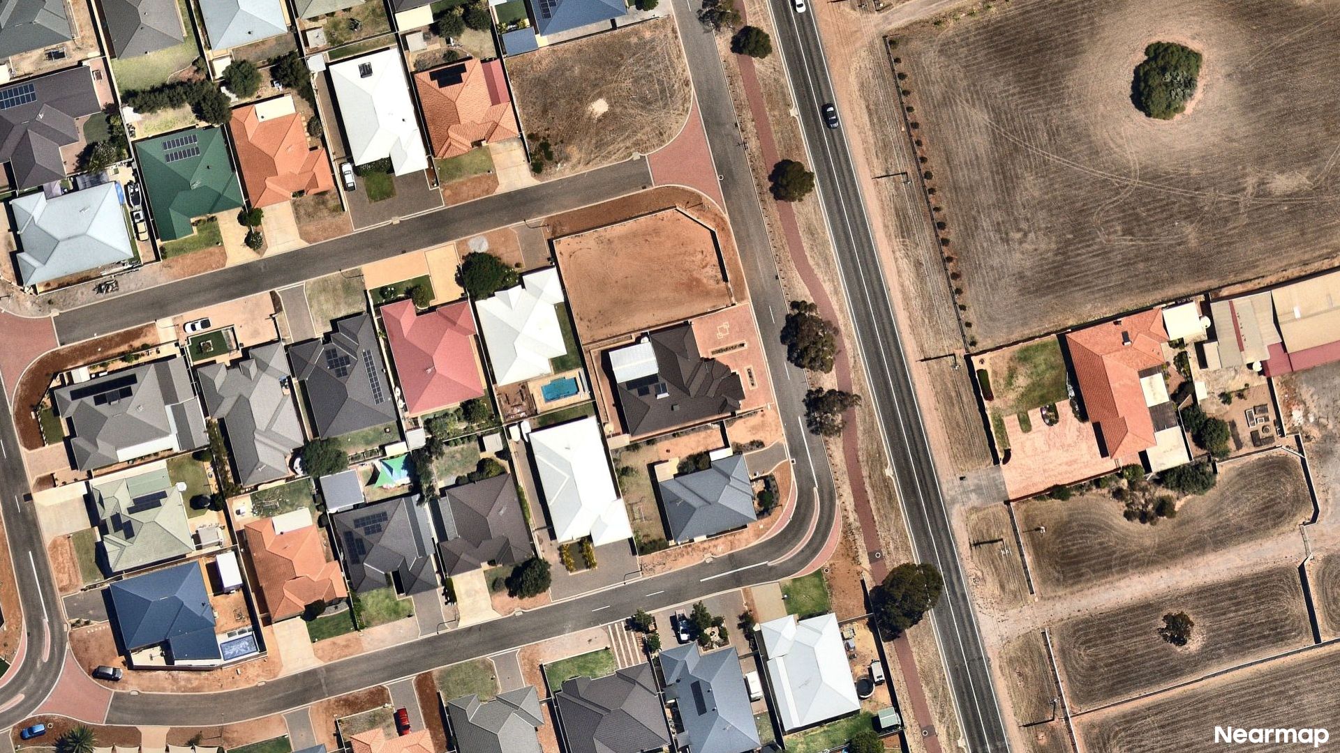 Vertical aerial view