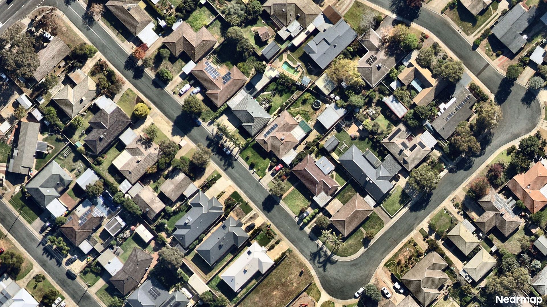 Vertical aerial view