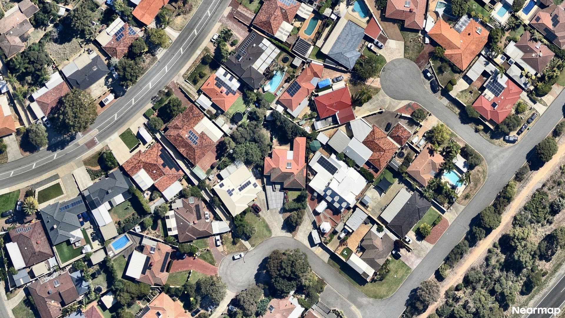 Vertical aerial view