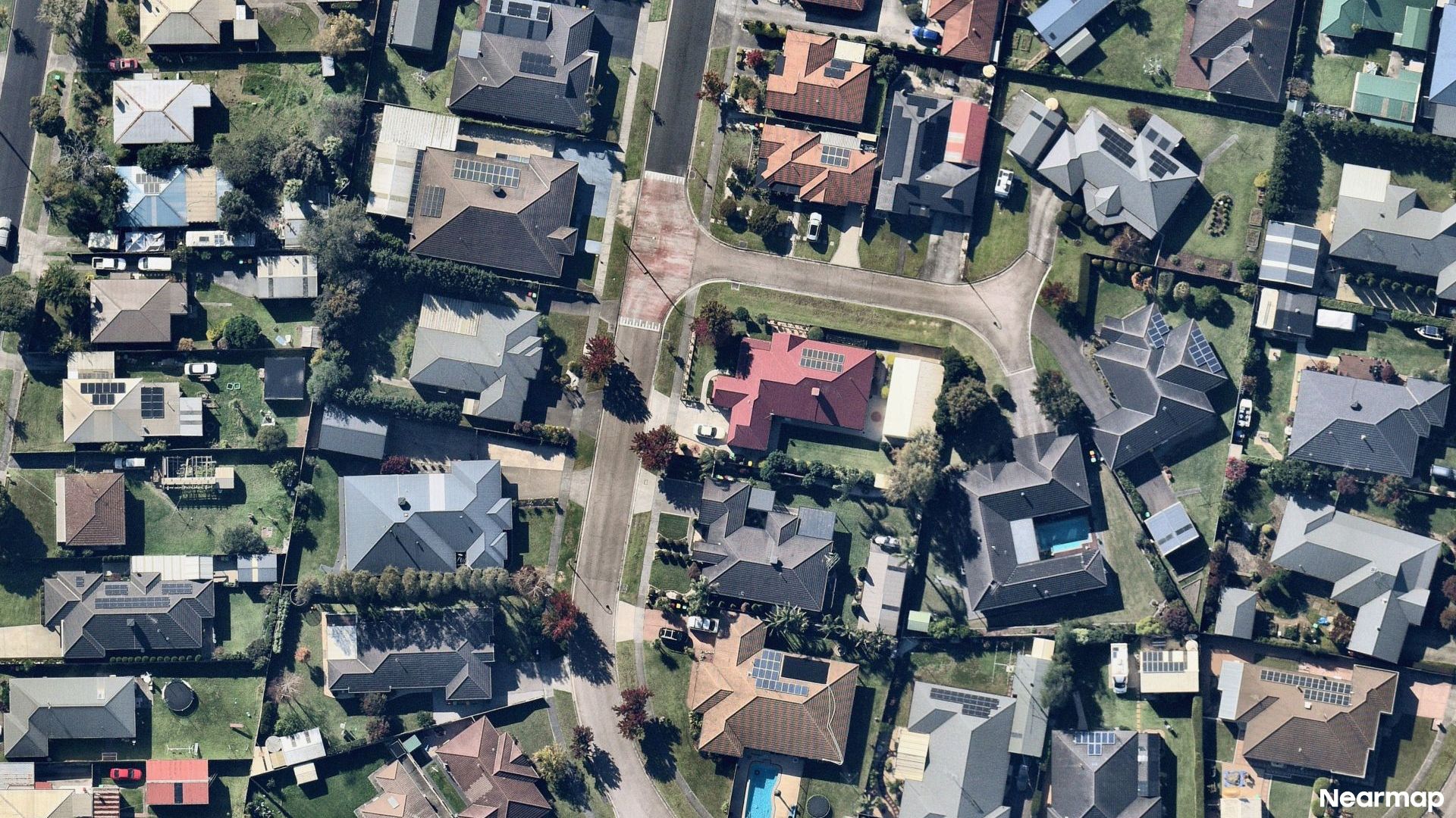 Vertical aerial view