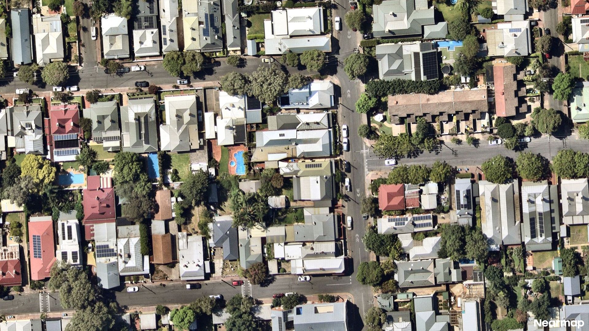 Vertical aerial view