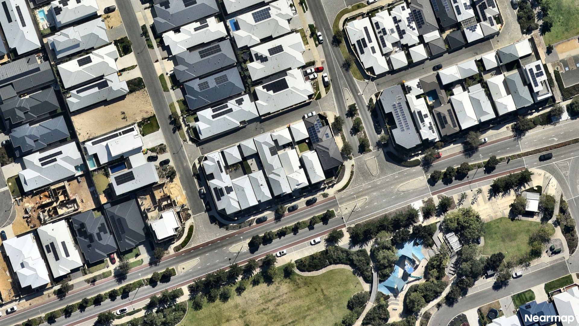Vertical aerial view