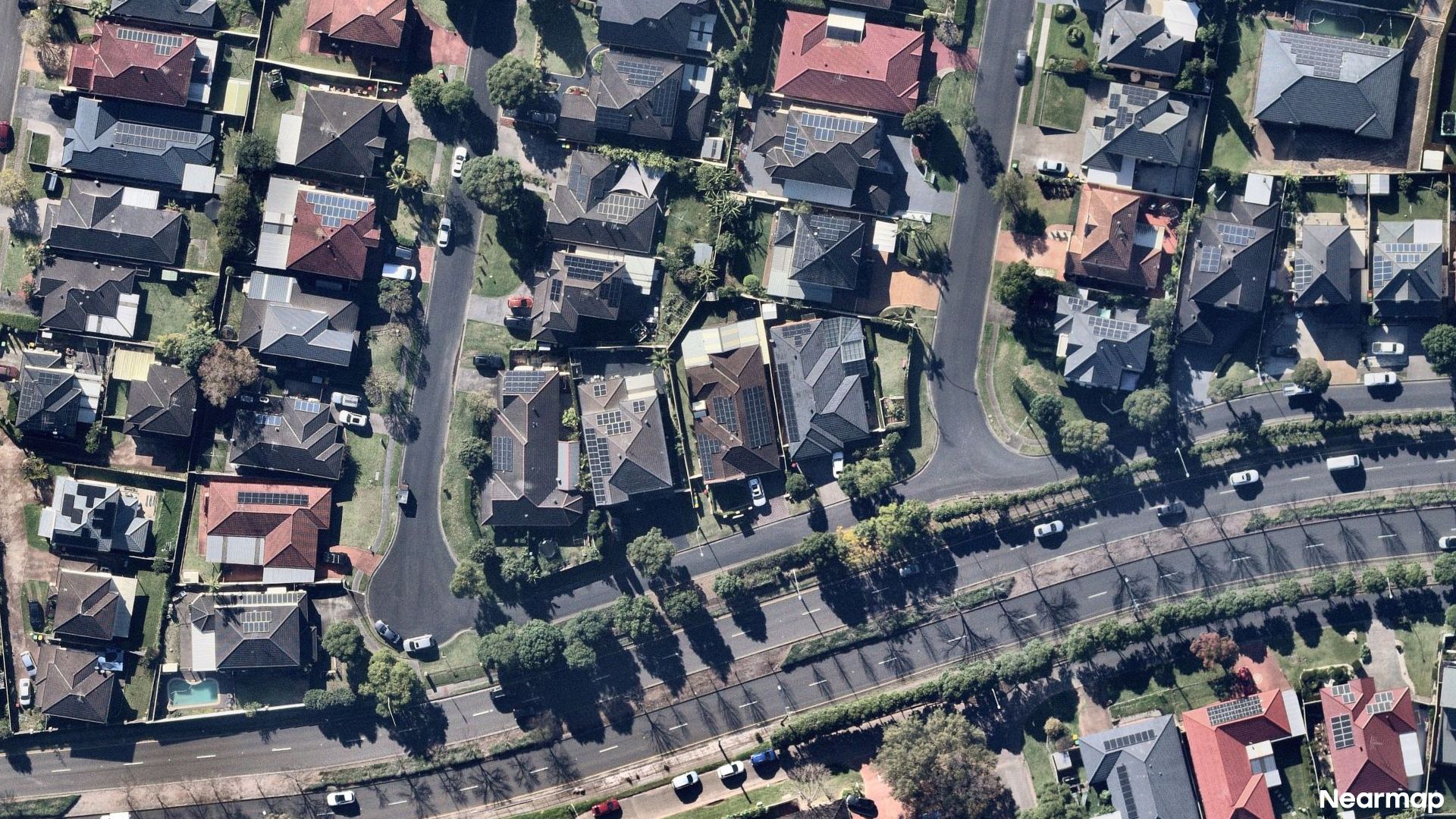 Vertical aerial view