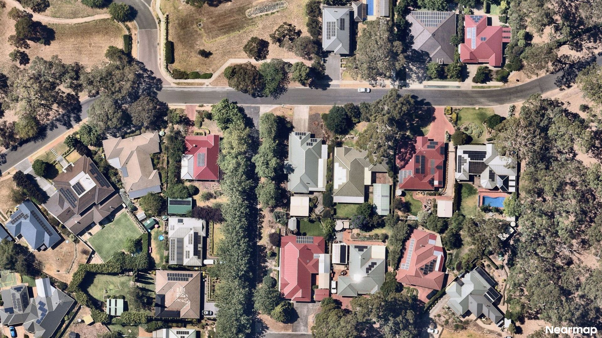Vertical aerial view