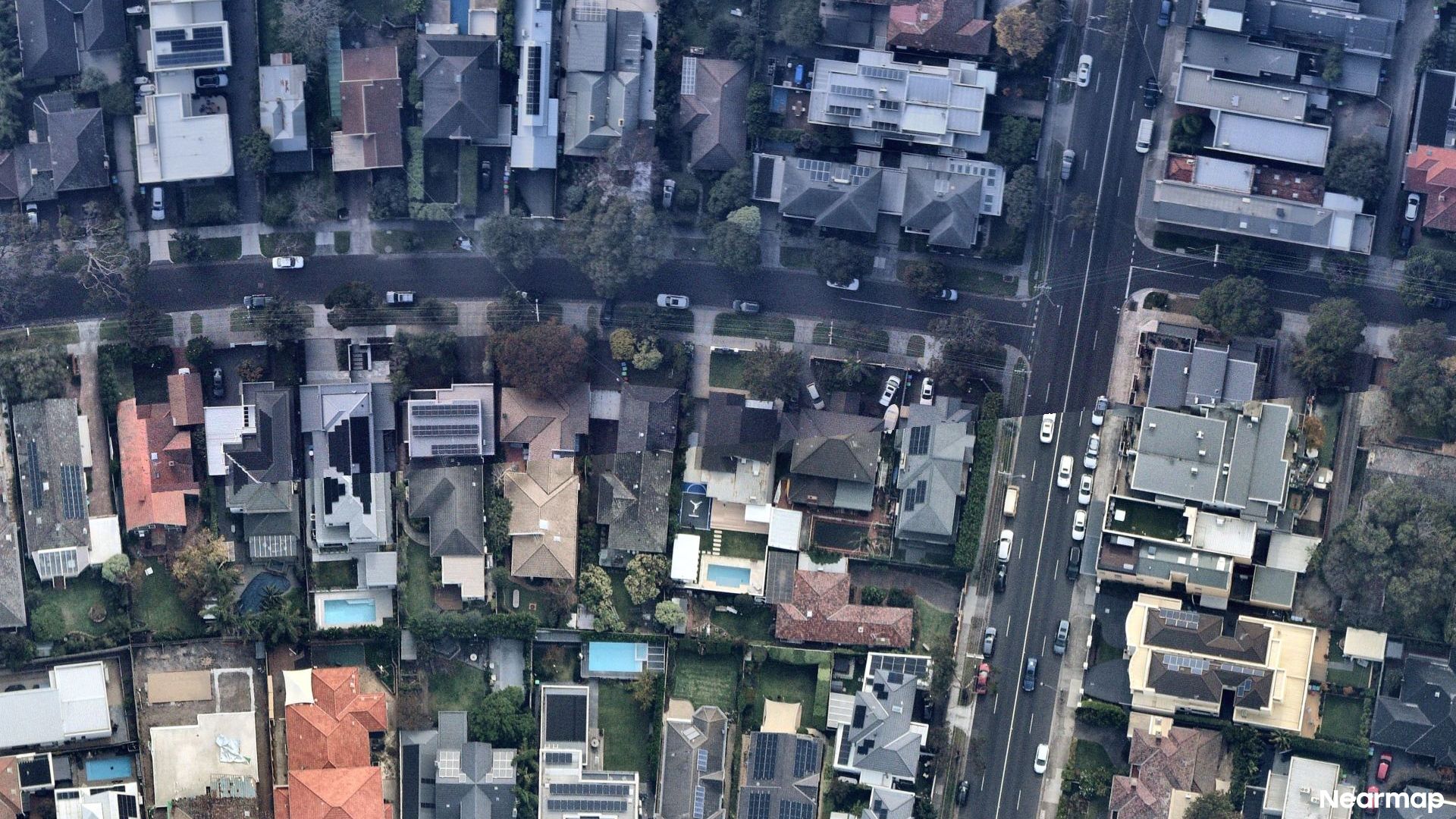 Vertical aerial view