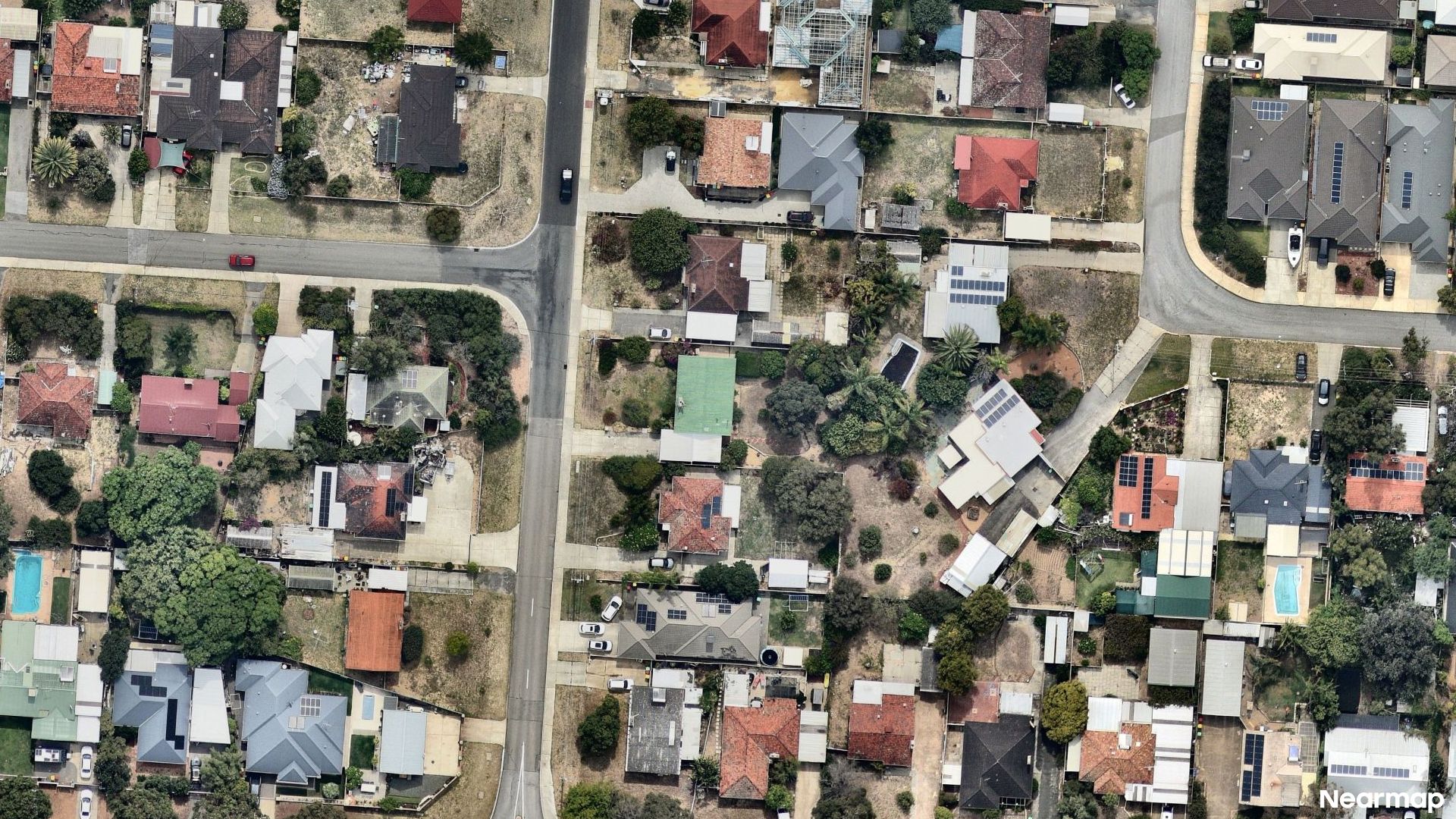 Vertical aerial view