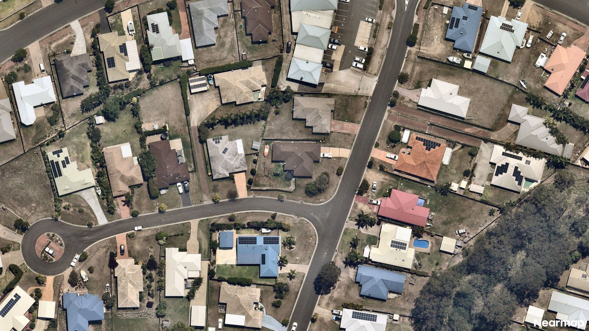 Vertical aerial view