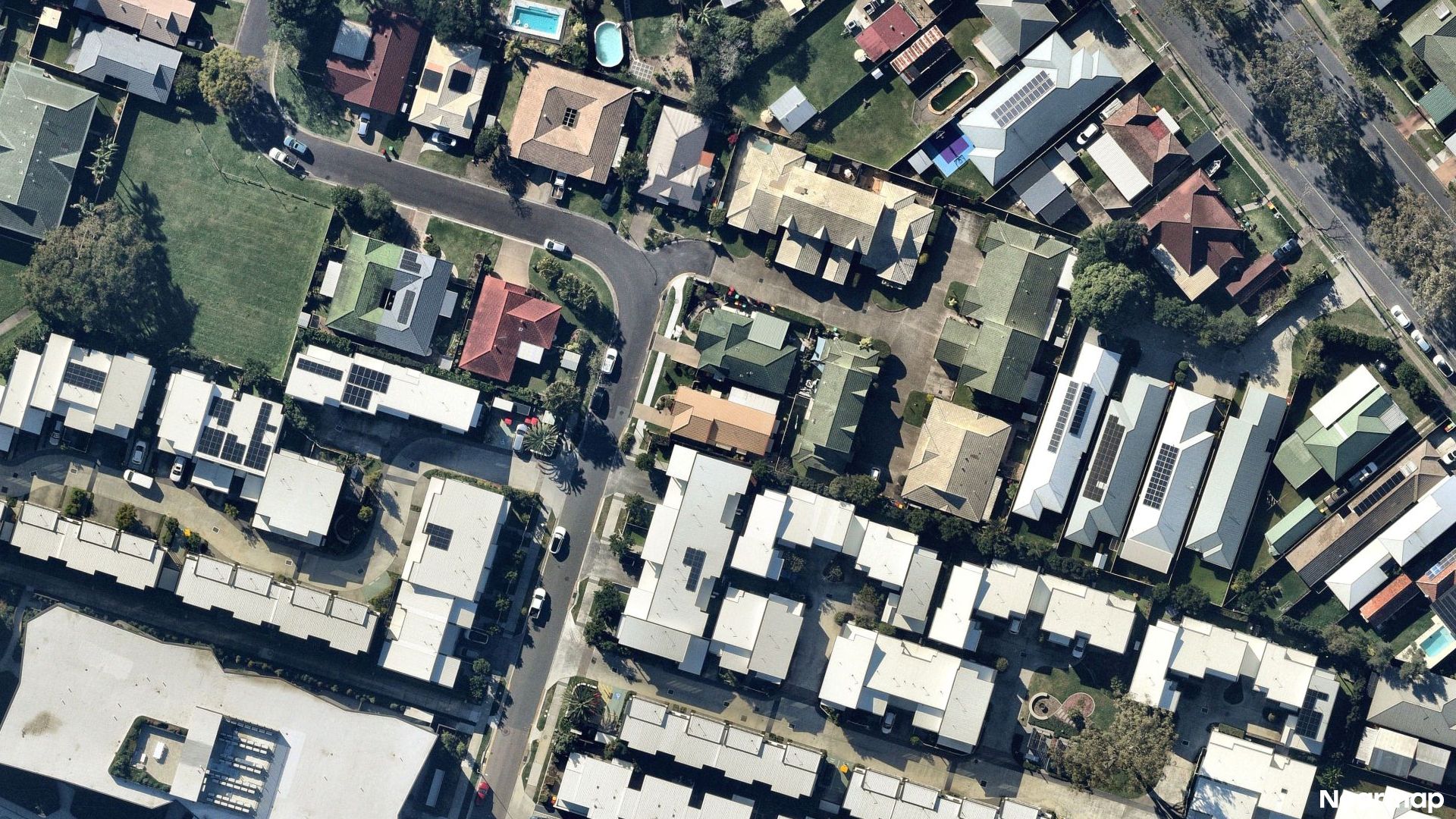 Vertical aerial view