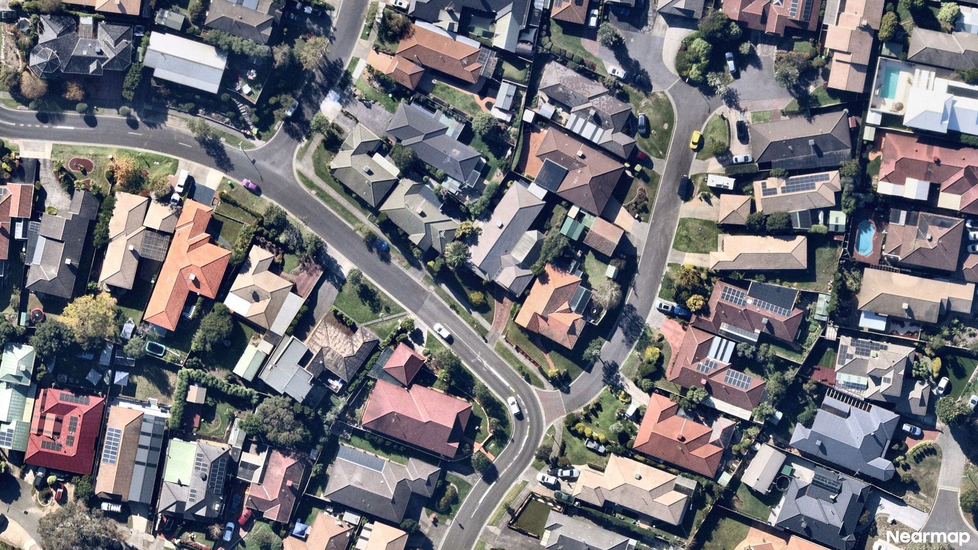 Vertical aerial view