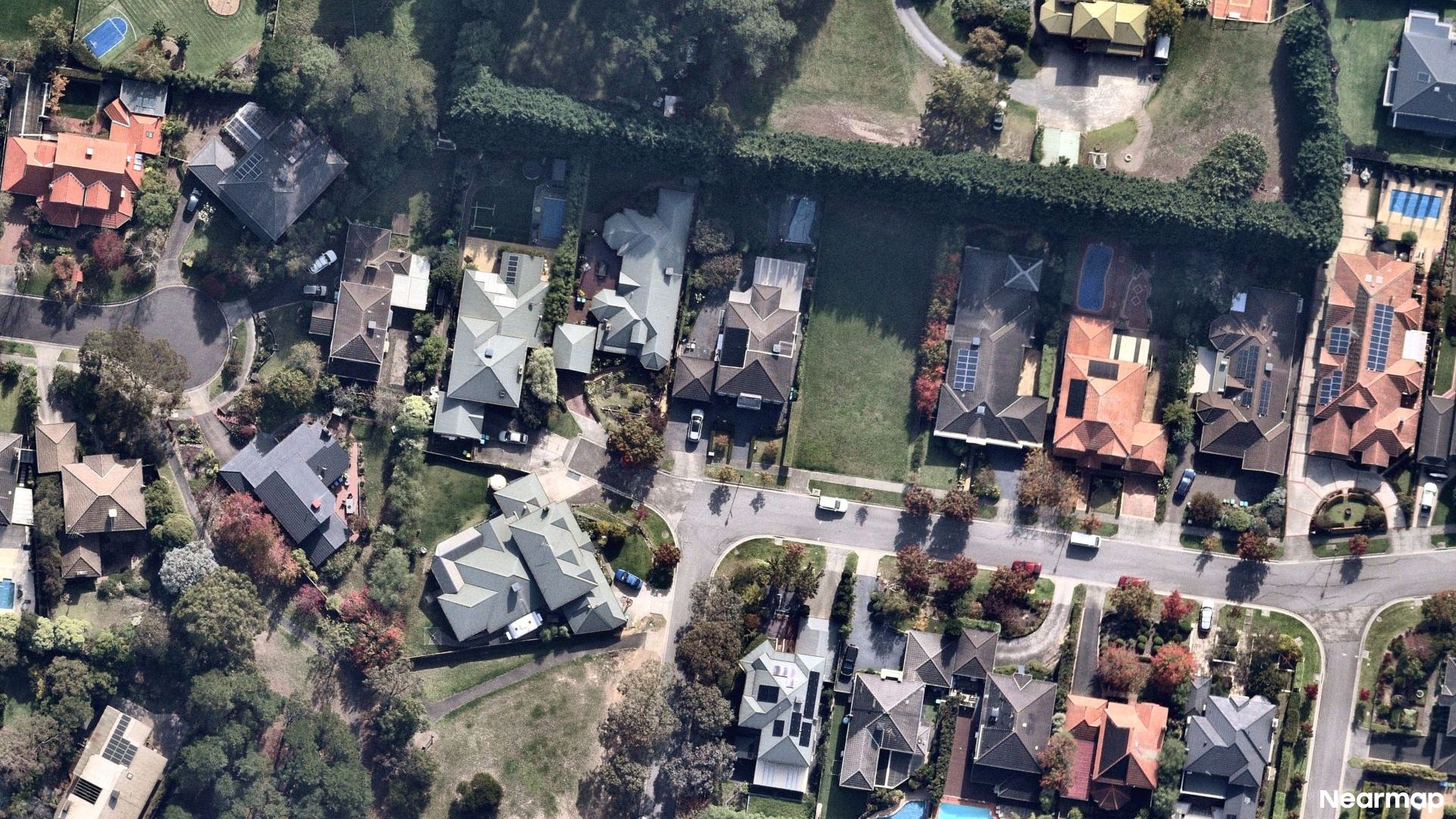 Vertical aerial view