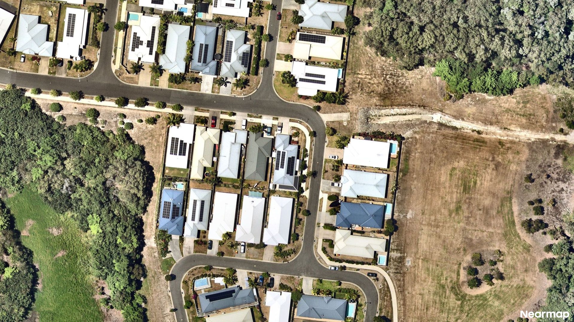 Vertical aerial view