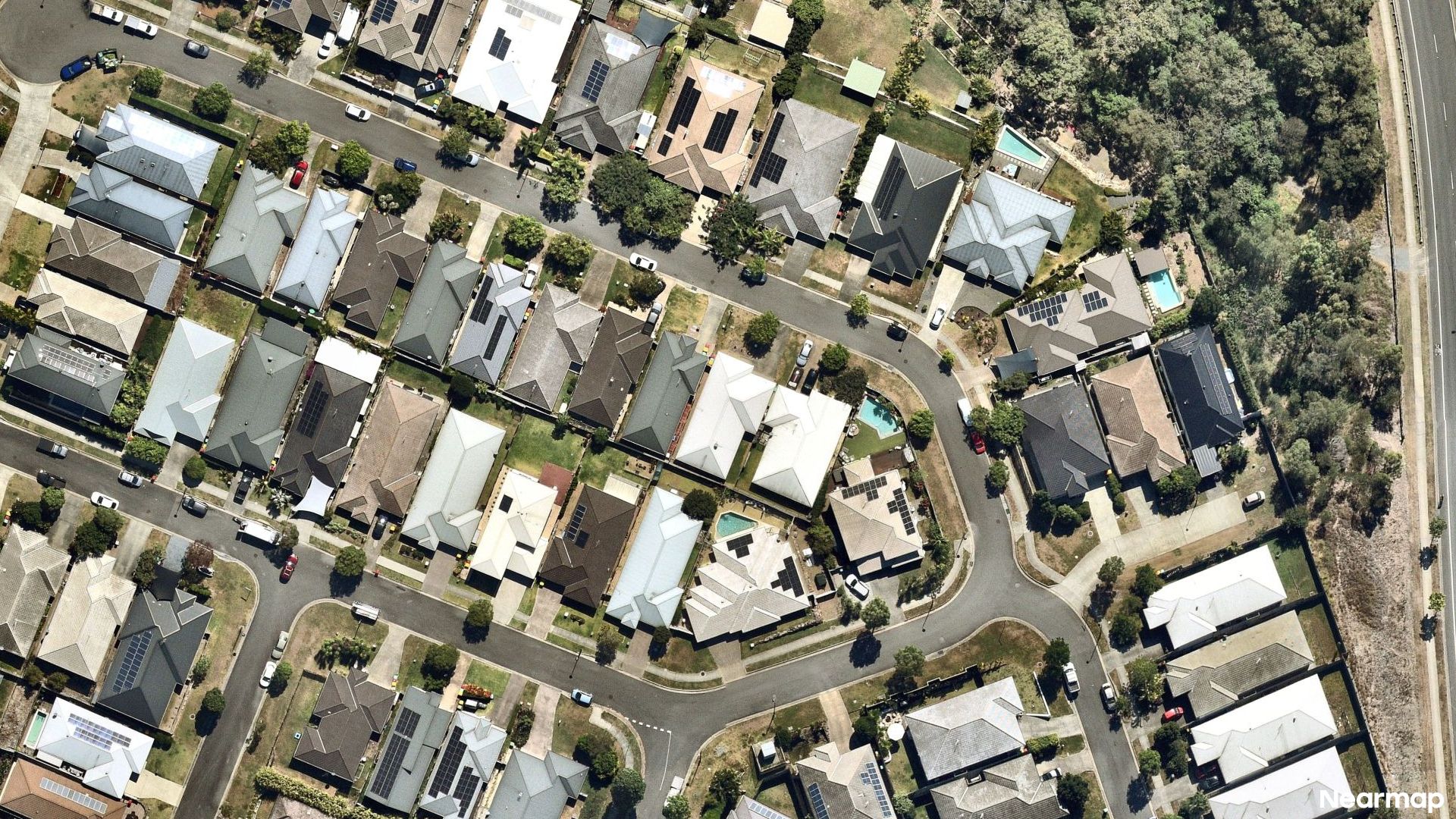 Vertical aerial view