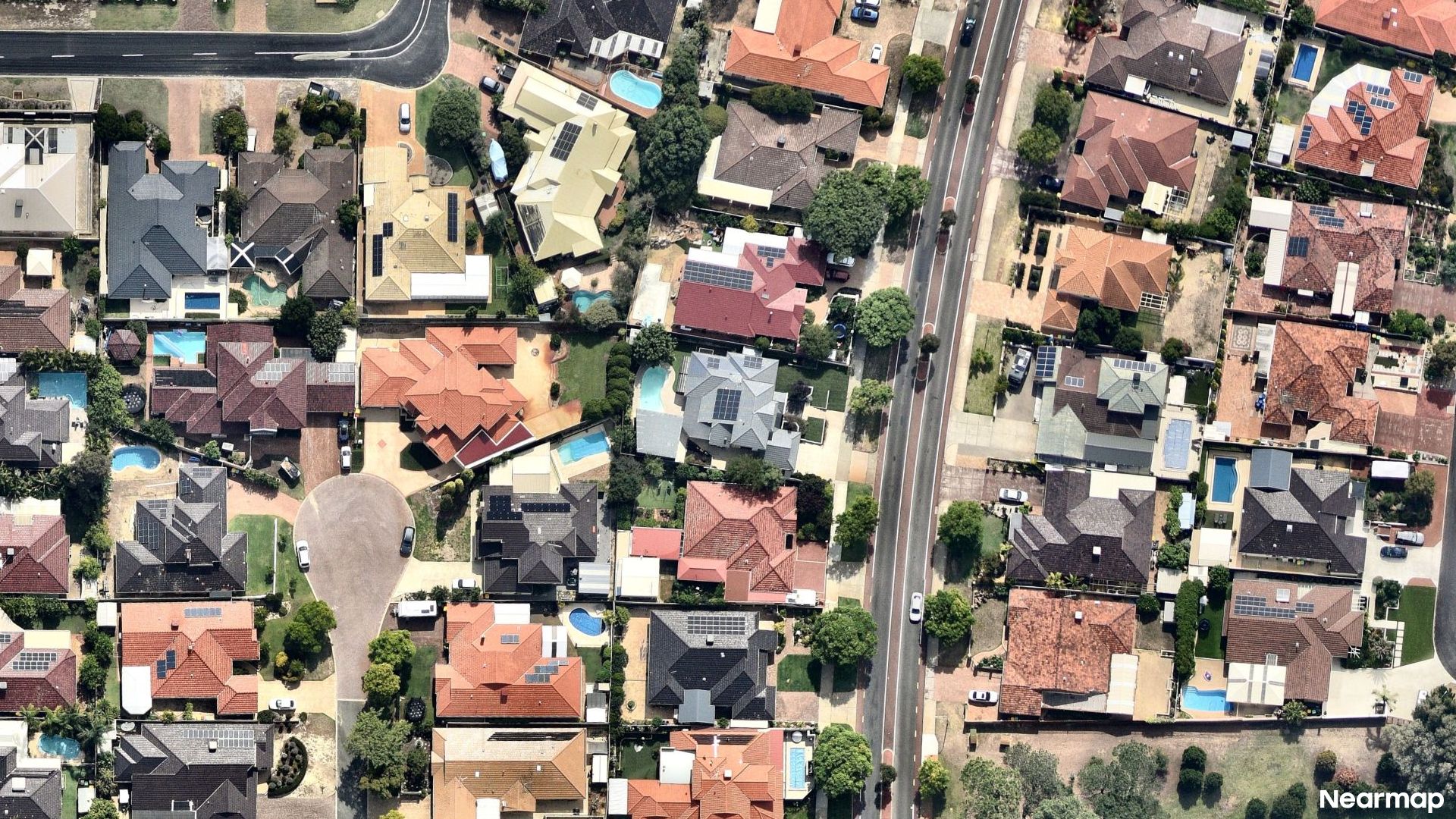 Vertical aerial view