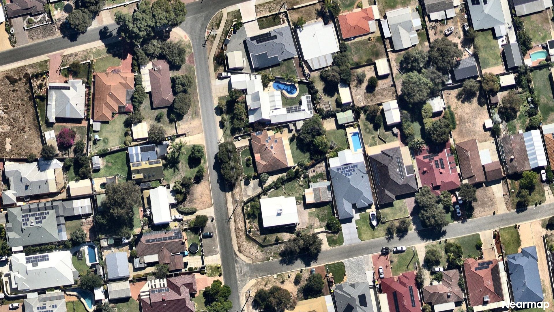 Vertical aerial view