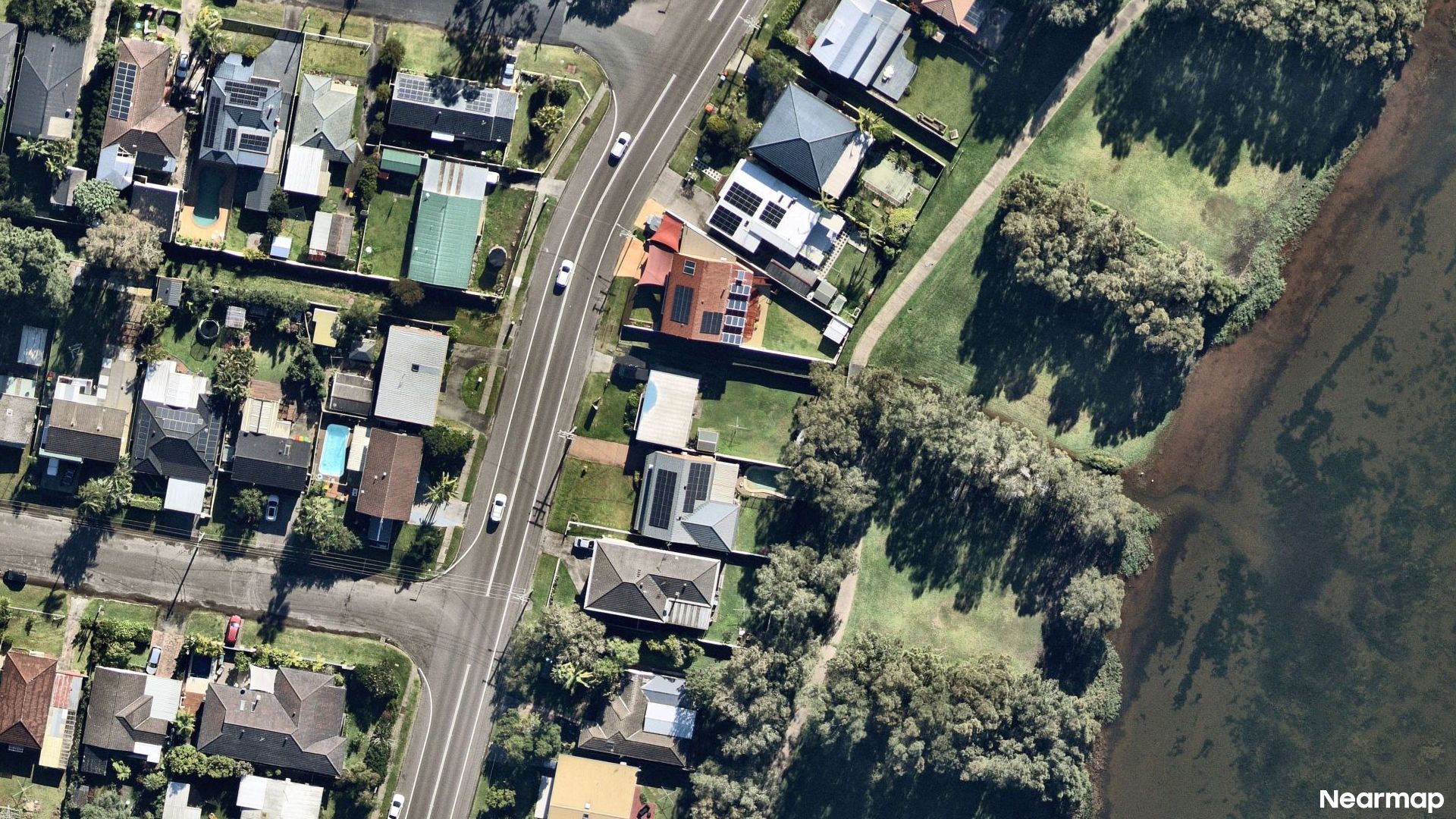 Vertical aerial view