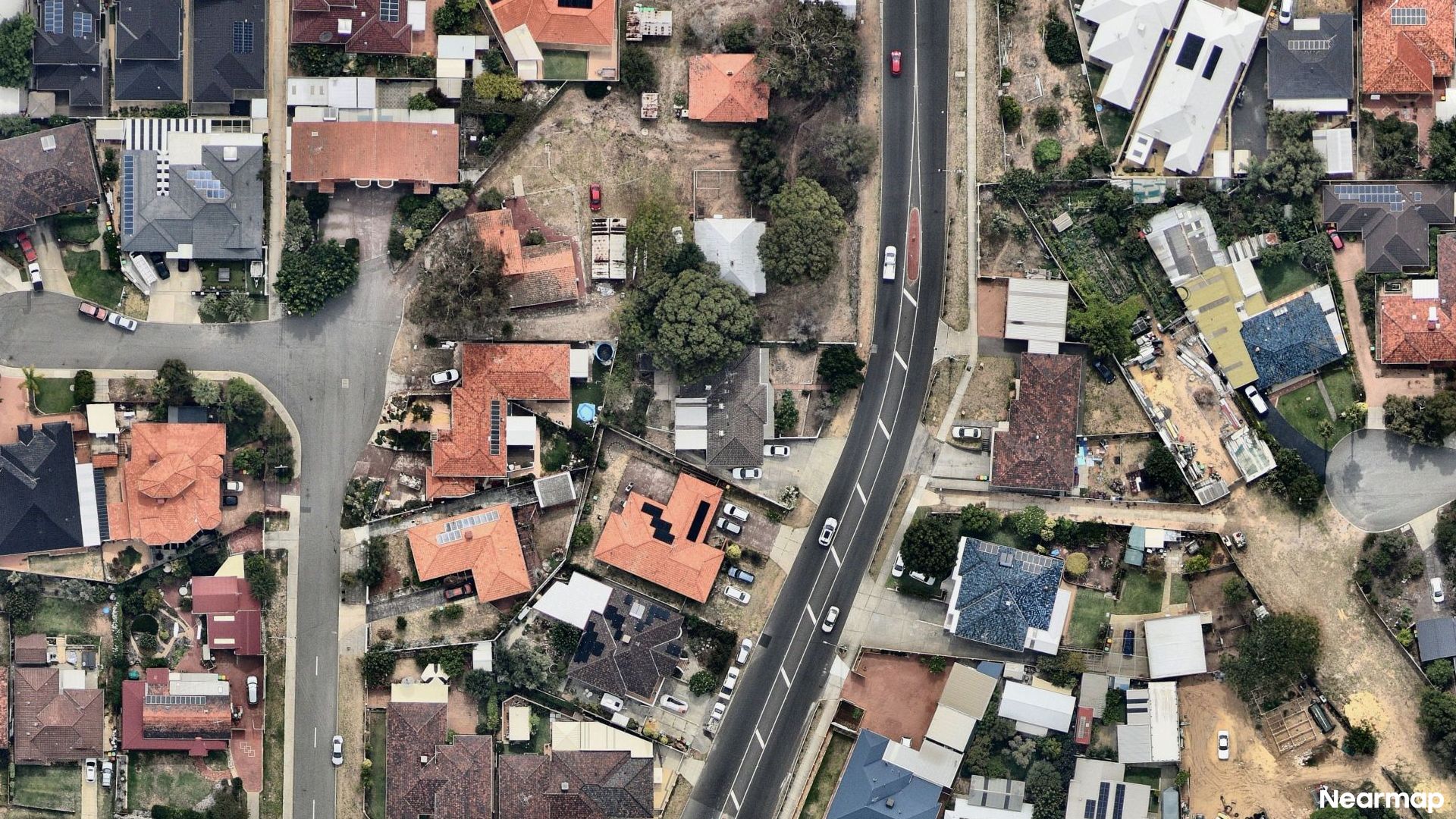 Vertical aerial view