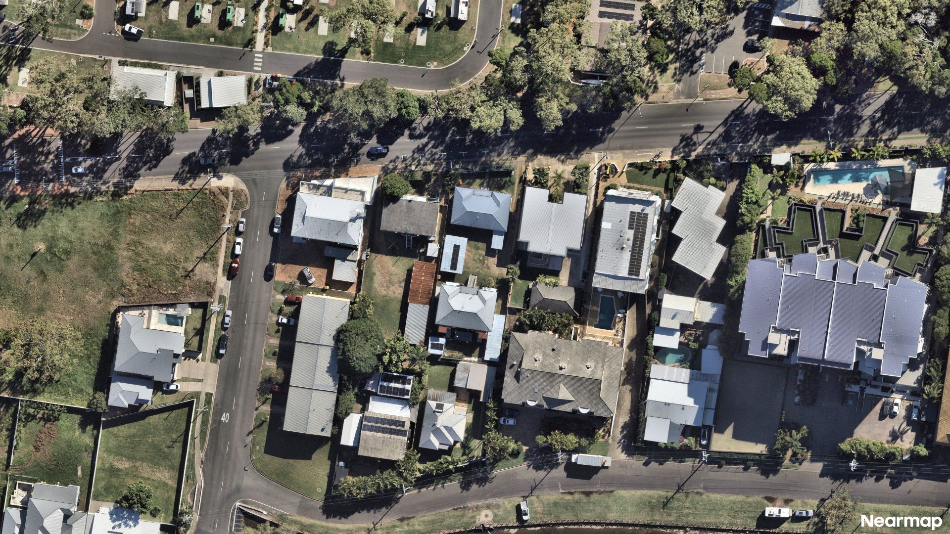Vertical aerial view