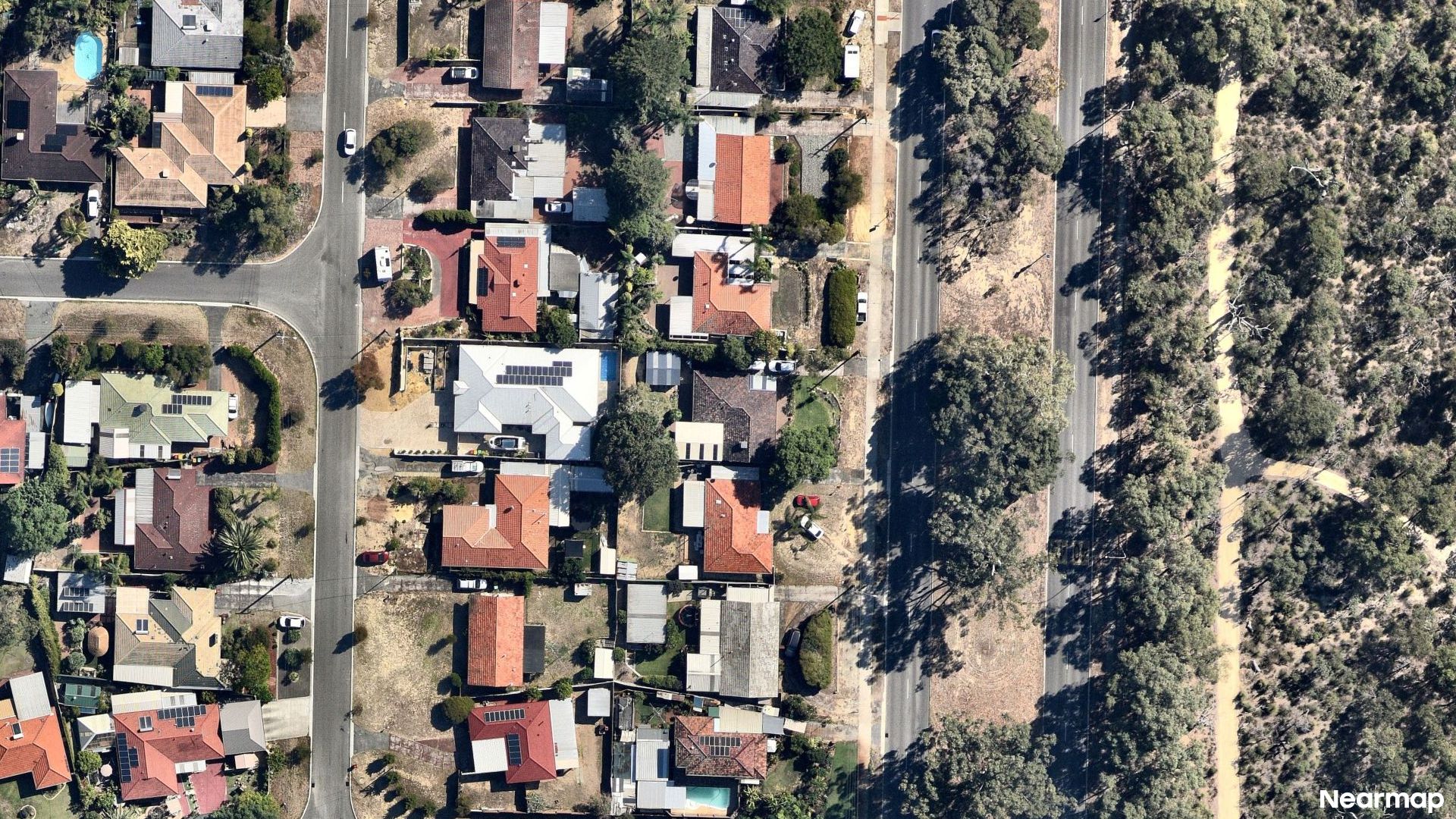 Vertical aerial view