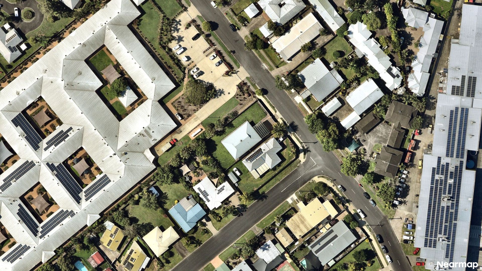 Vertical aerial view