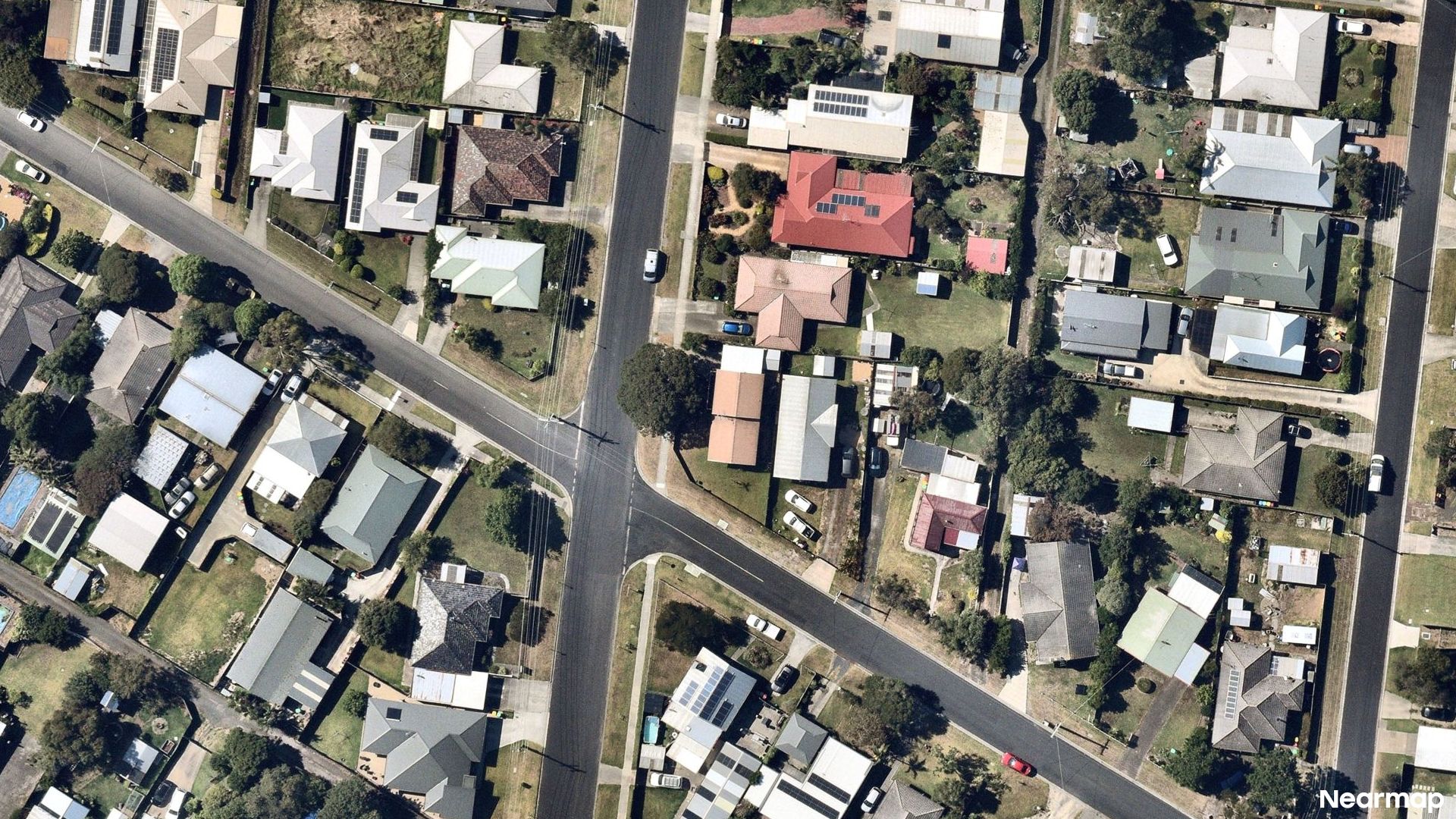 Vertical aerial view