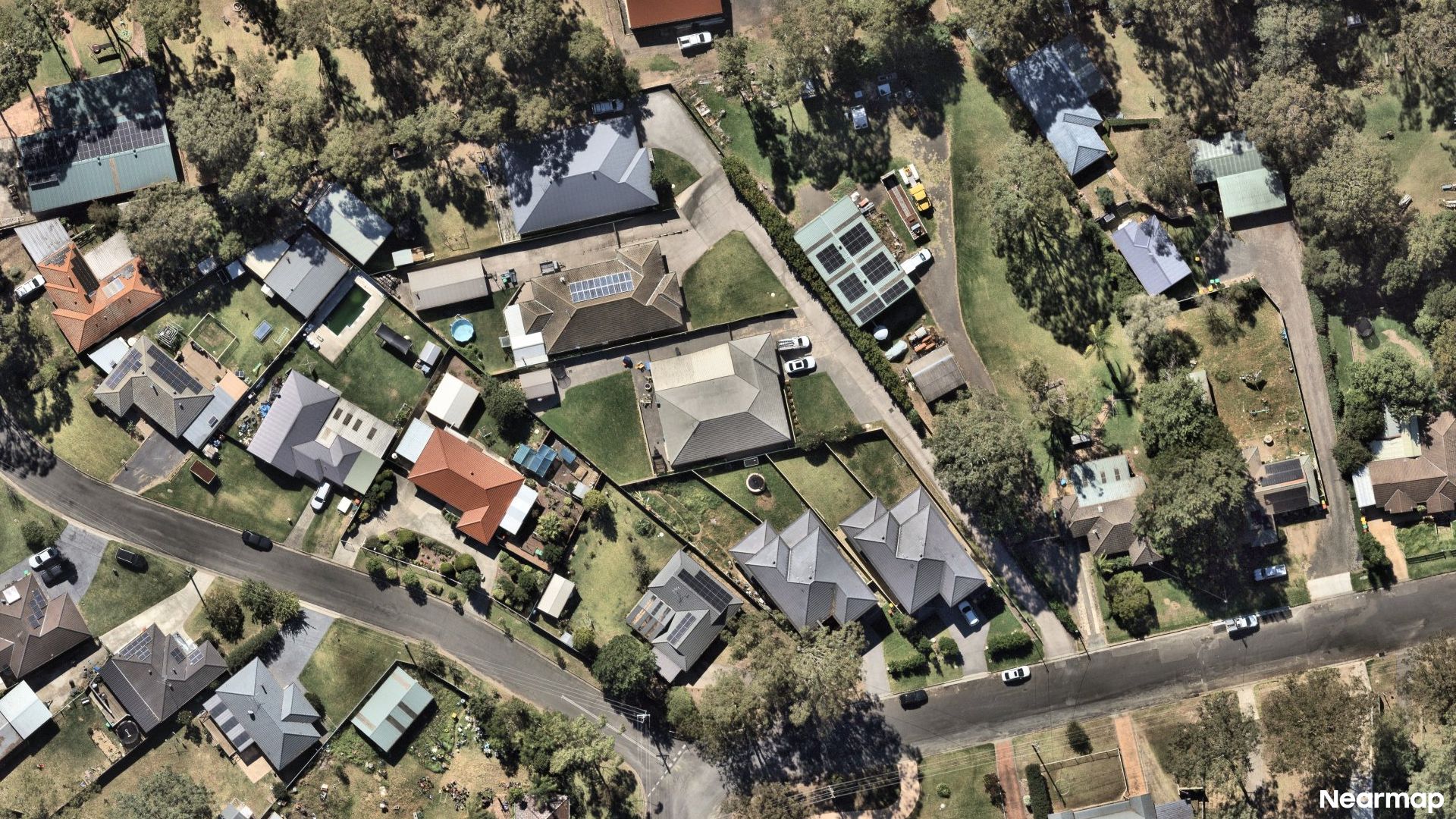 Vertical aerial view