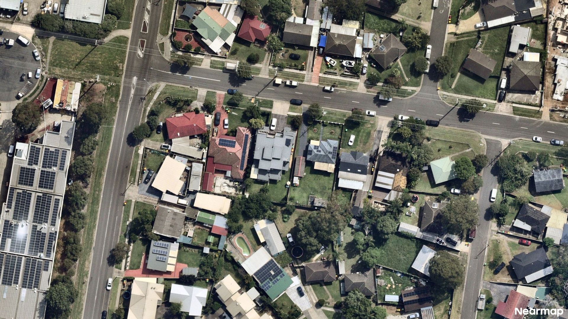 Vertical aerial view
