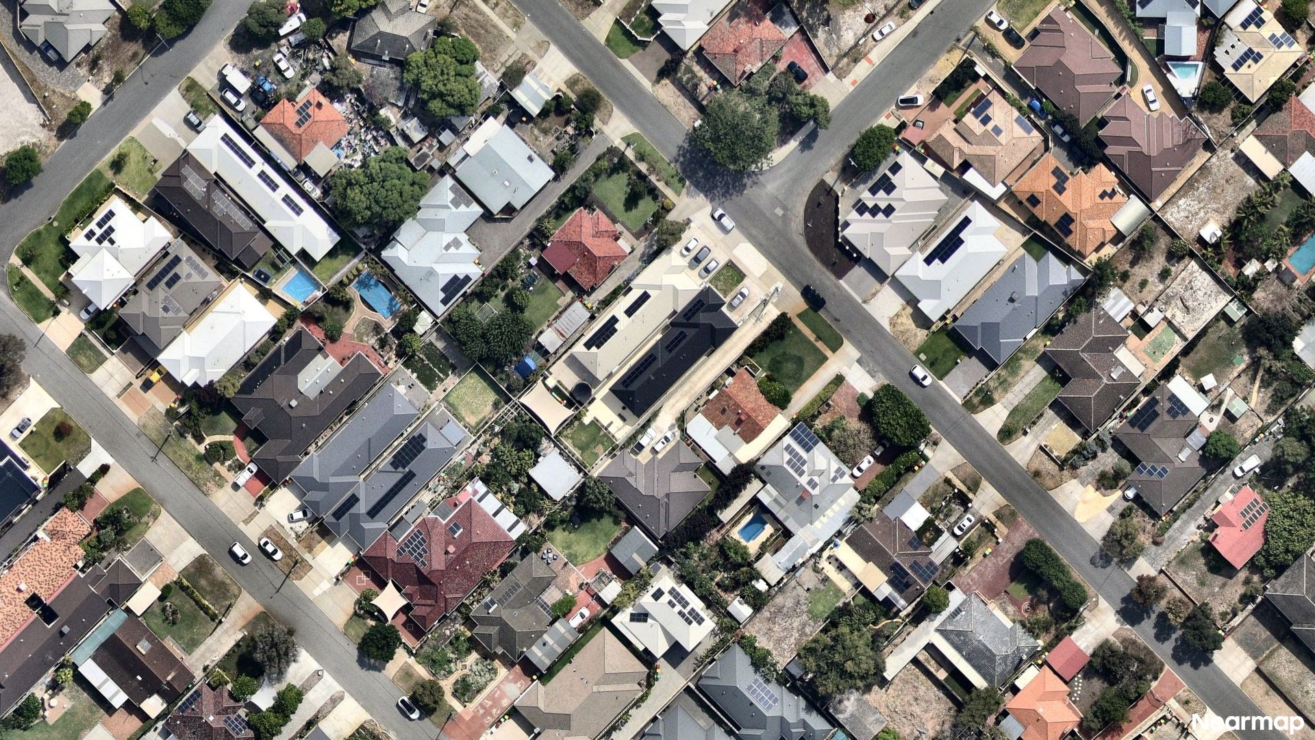 Vertical aerial view