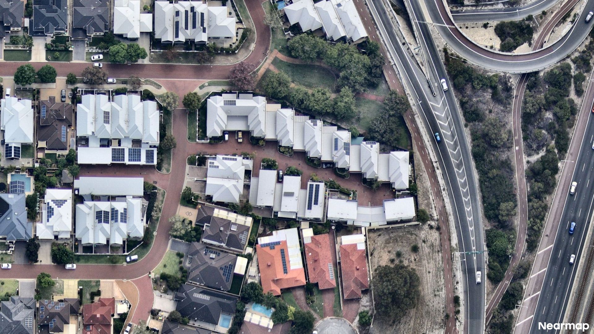 Vertical aerial view