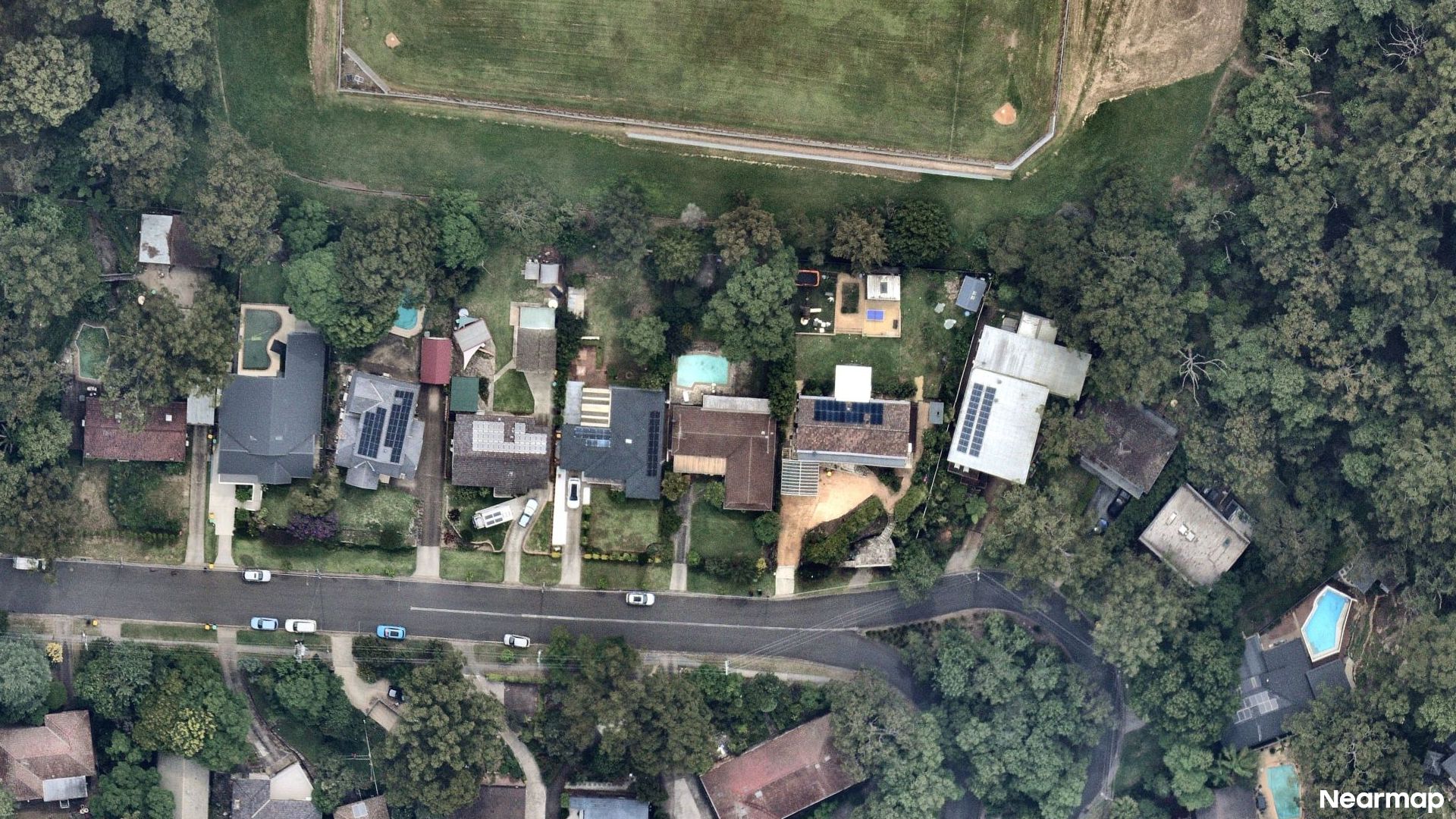 Vertical aerial view