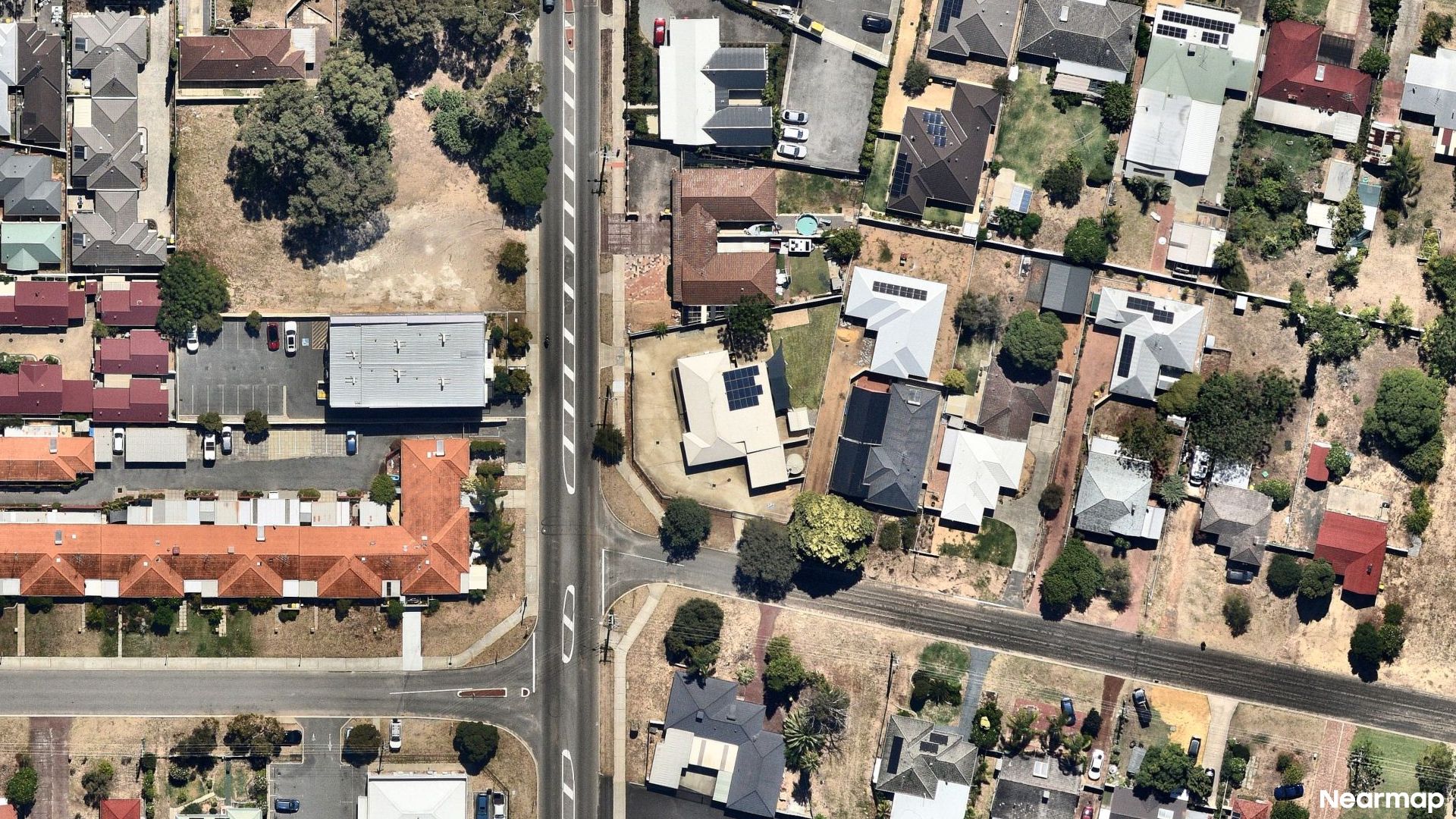 Vertical aerial view