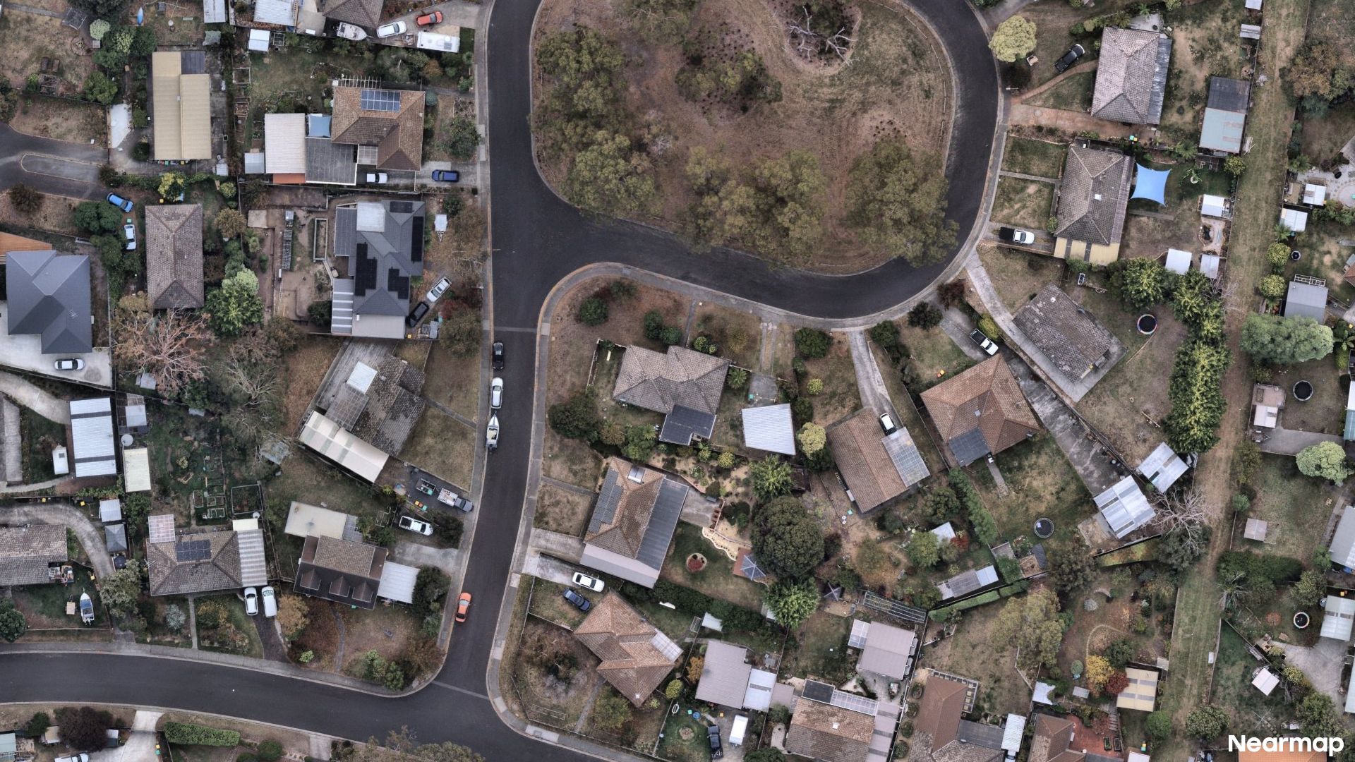 Vertical aerial view