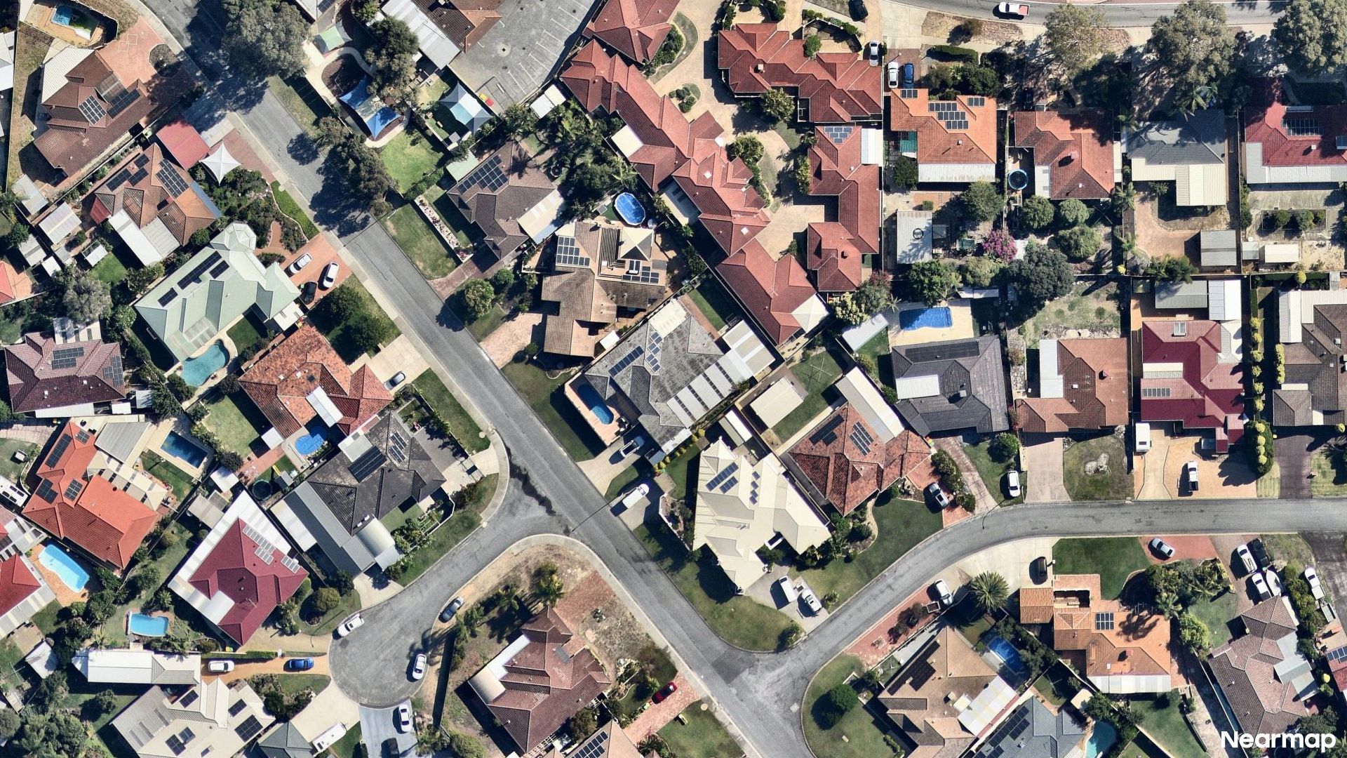 Vertical aerial view
